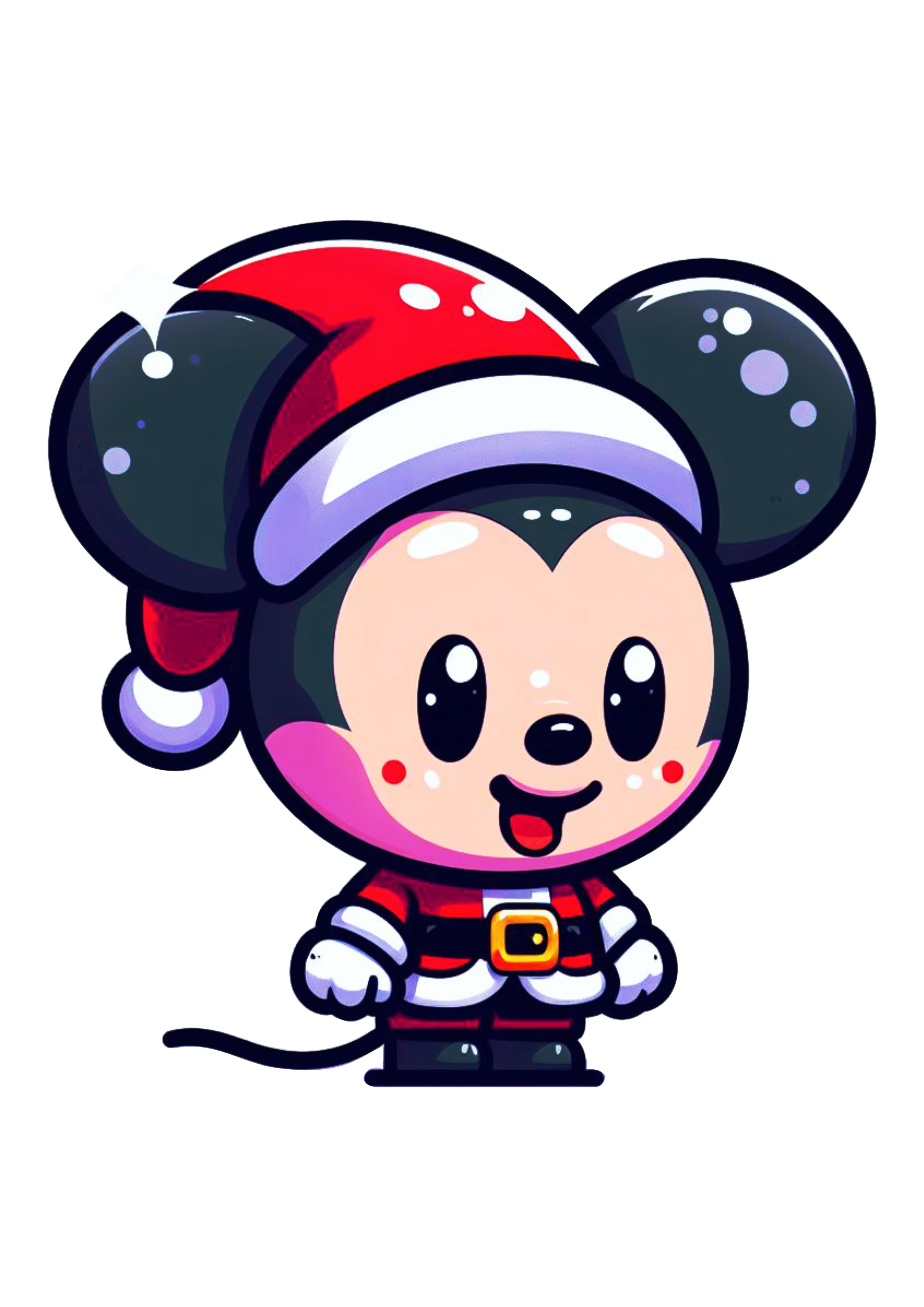 Natal da disney Mickey Mouse cute desenho simples png
