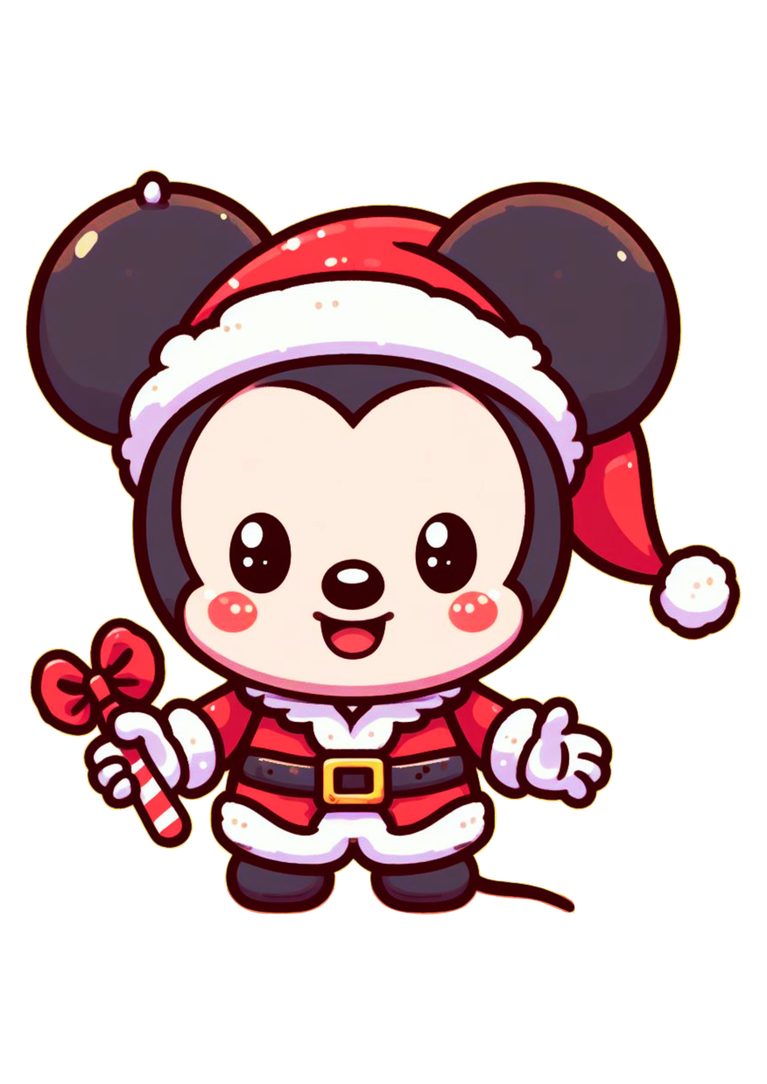 Decoração de natal mickey mouse baby cute chibi fofinho disney plus png