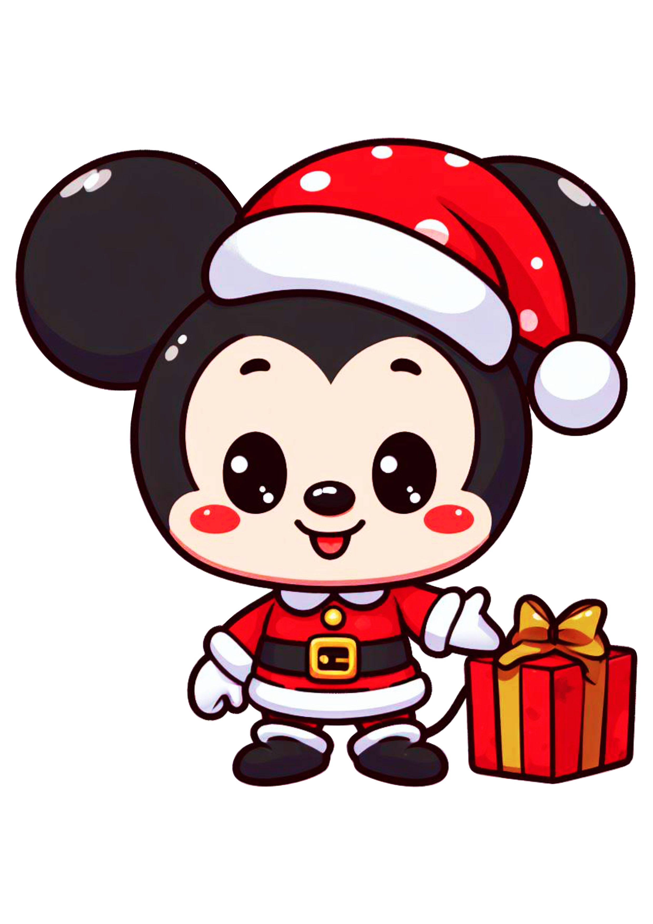 Mickey Mouse Natal da Disney gorro do papai noel baby cute png