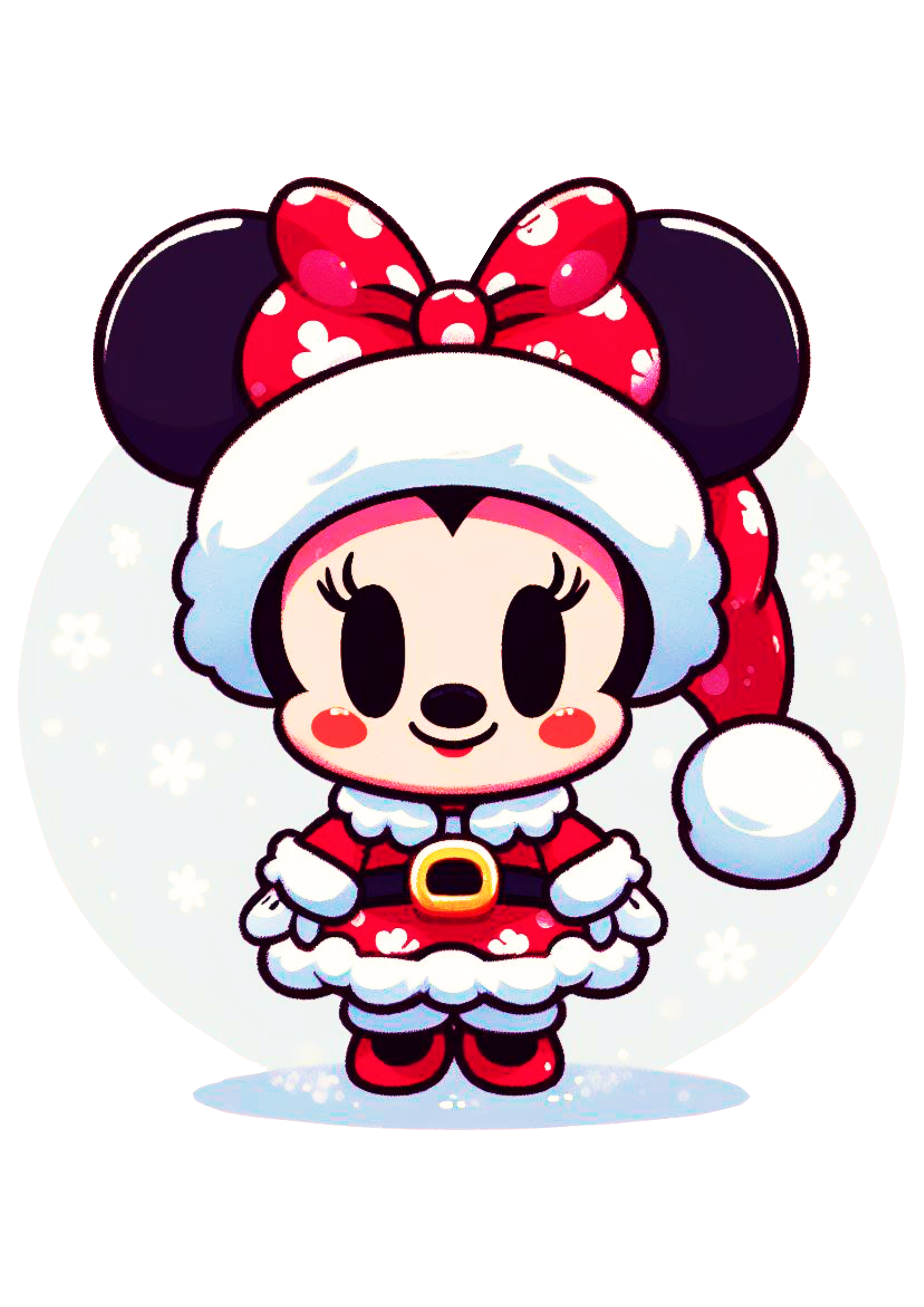 Minnie Mouse baby com roupinha de natal bonequinha fofinha baby png