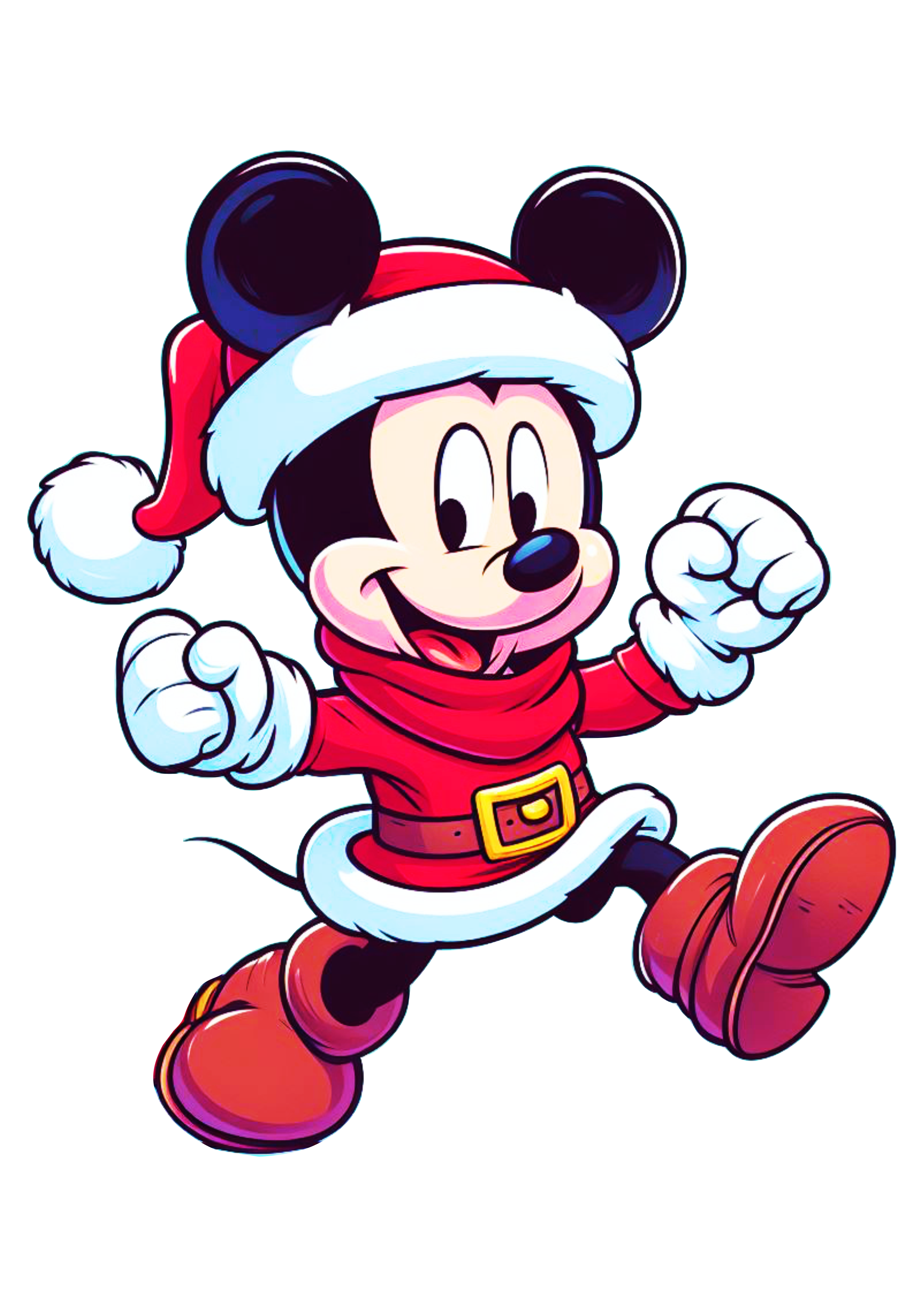 Imagens de natal Mickey Mouse Papai Noel desenho animado png