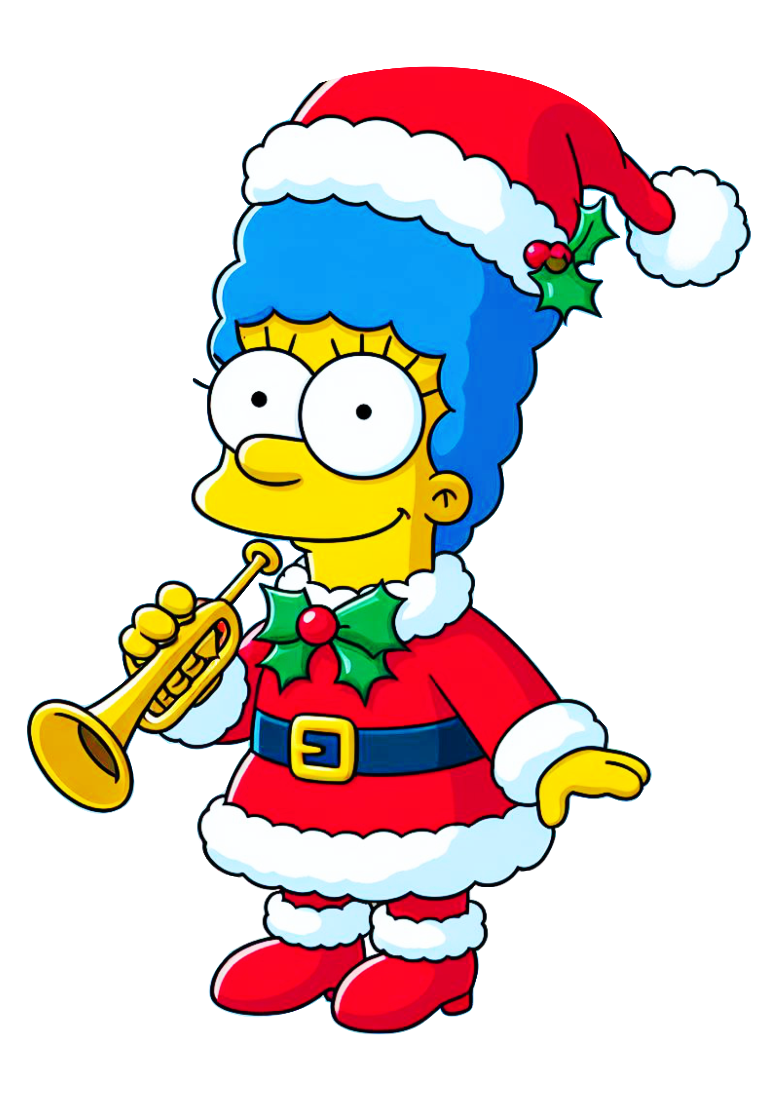 Os simpsons Marge decoração de natal fundo transparente png