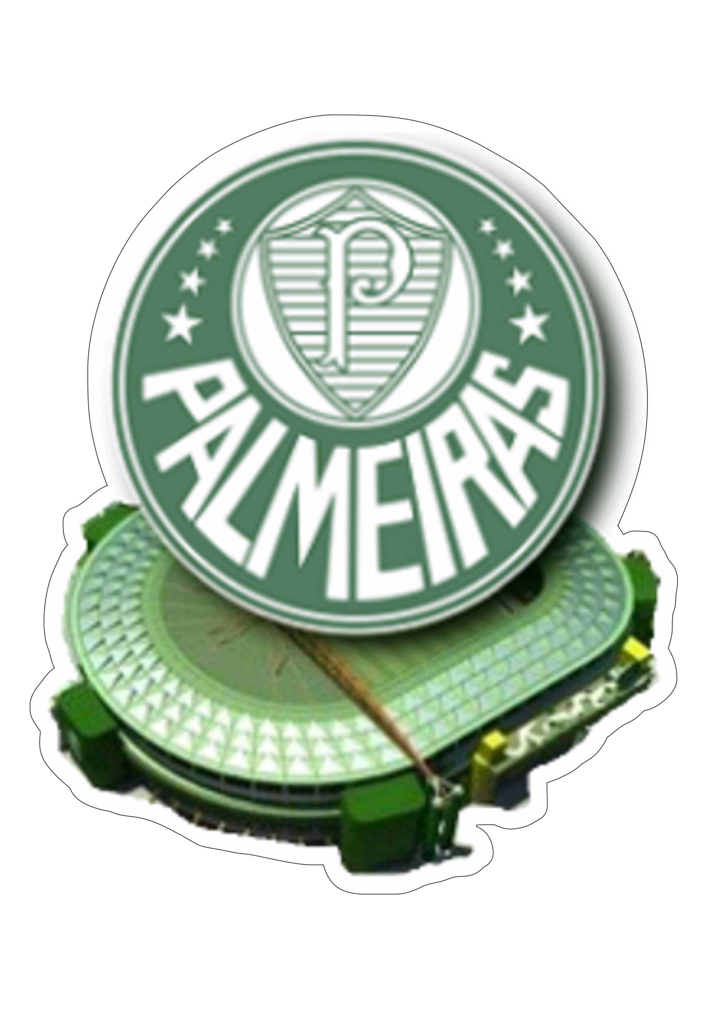 Palmeiras símbolo imagem com contorno fundo transparente png