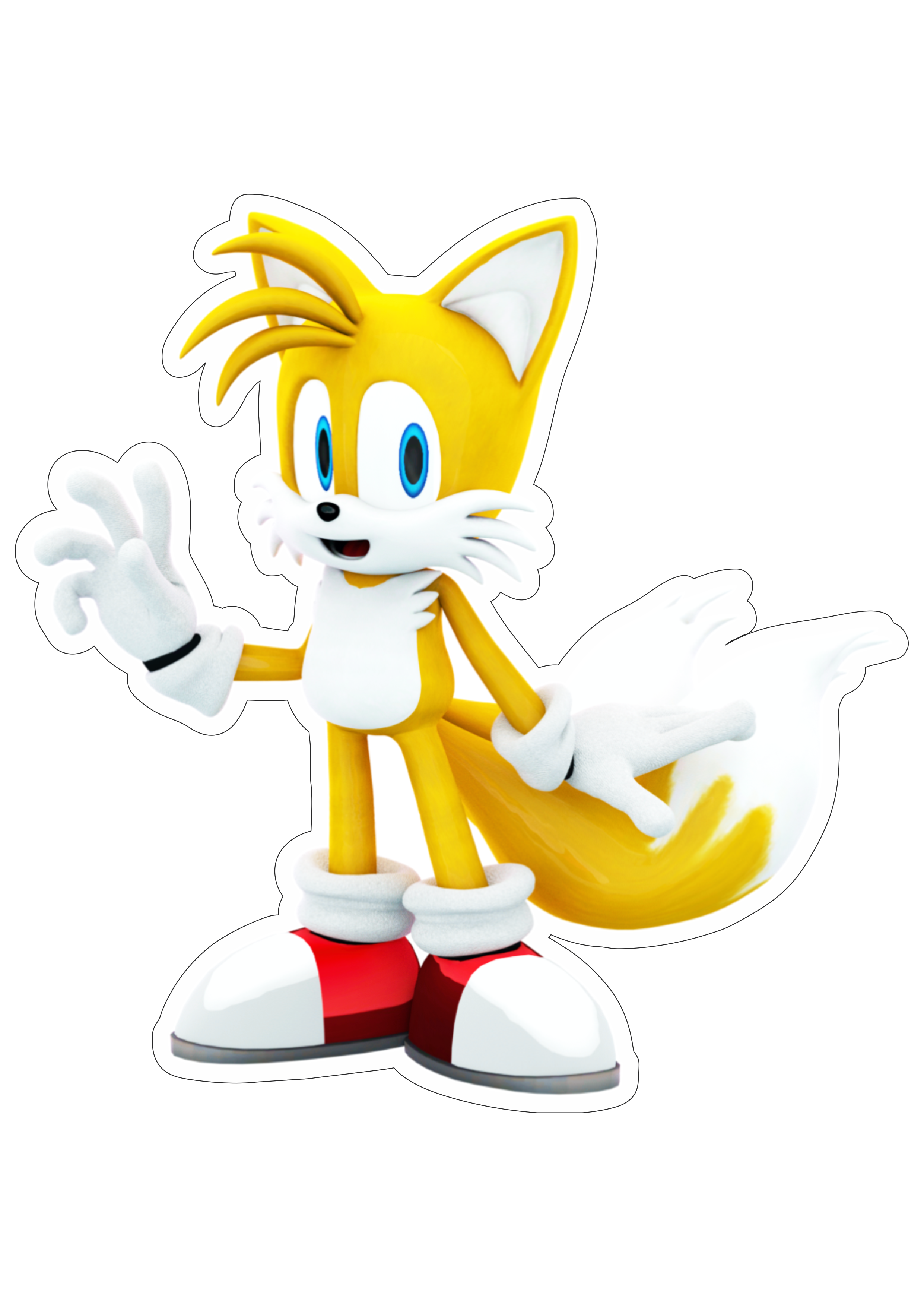 Sonic - Sonic Amarelo 11 PNG Imagens e Moldes.com.br