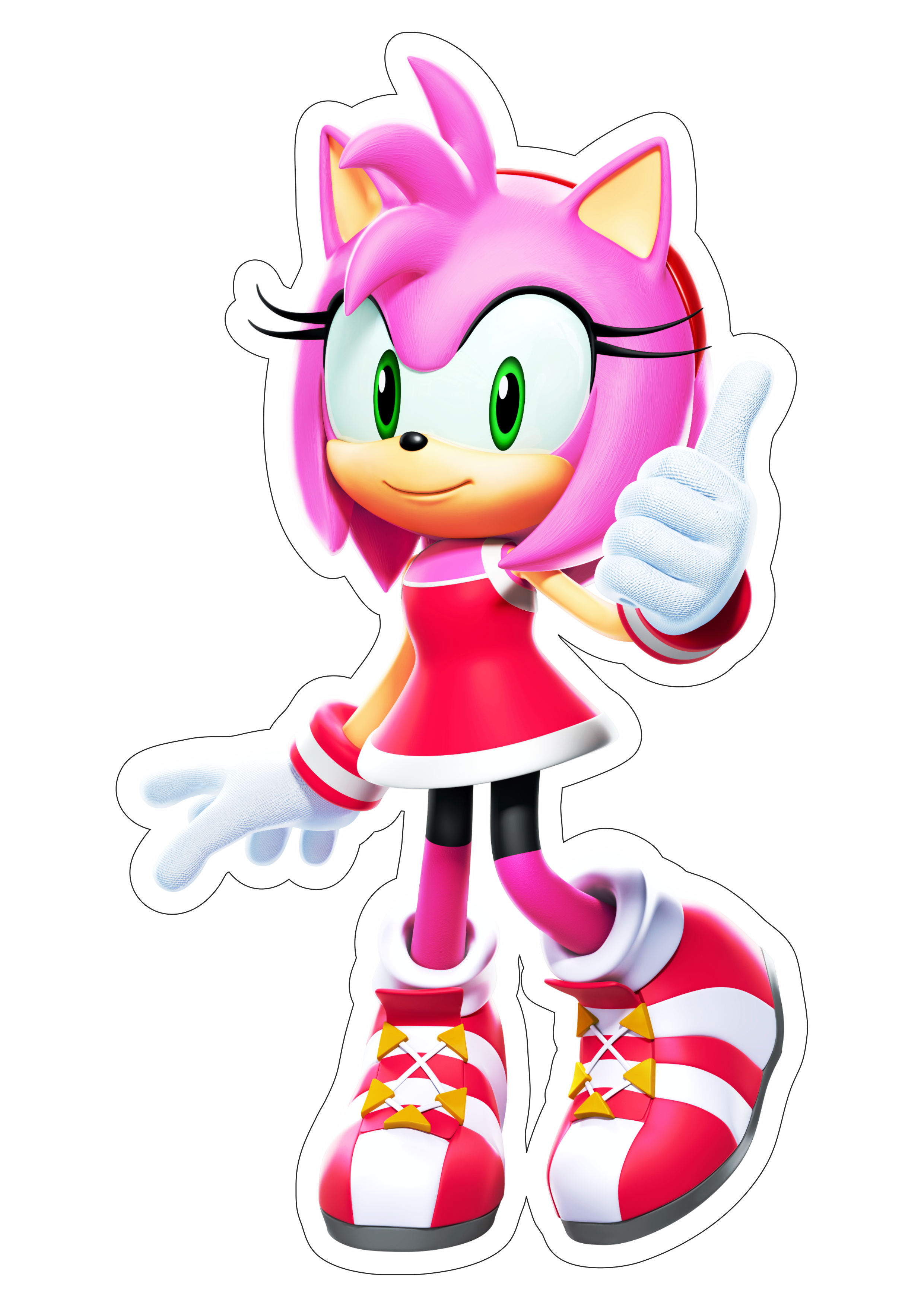 Adesivo Parede Decorativo Sonic - Personagem Amy Rose