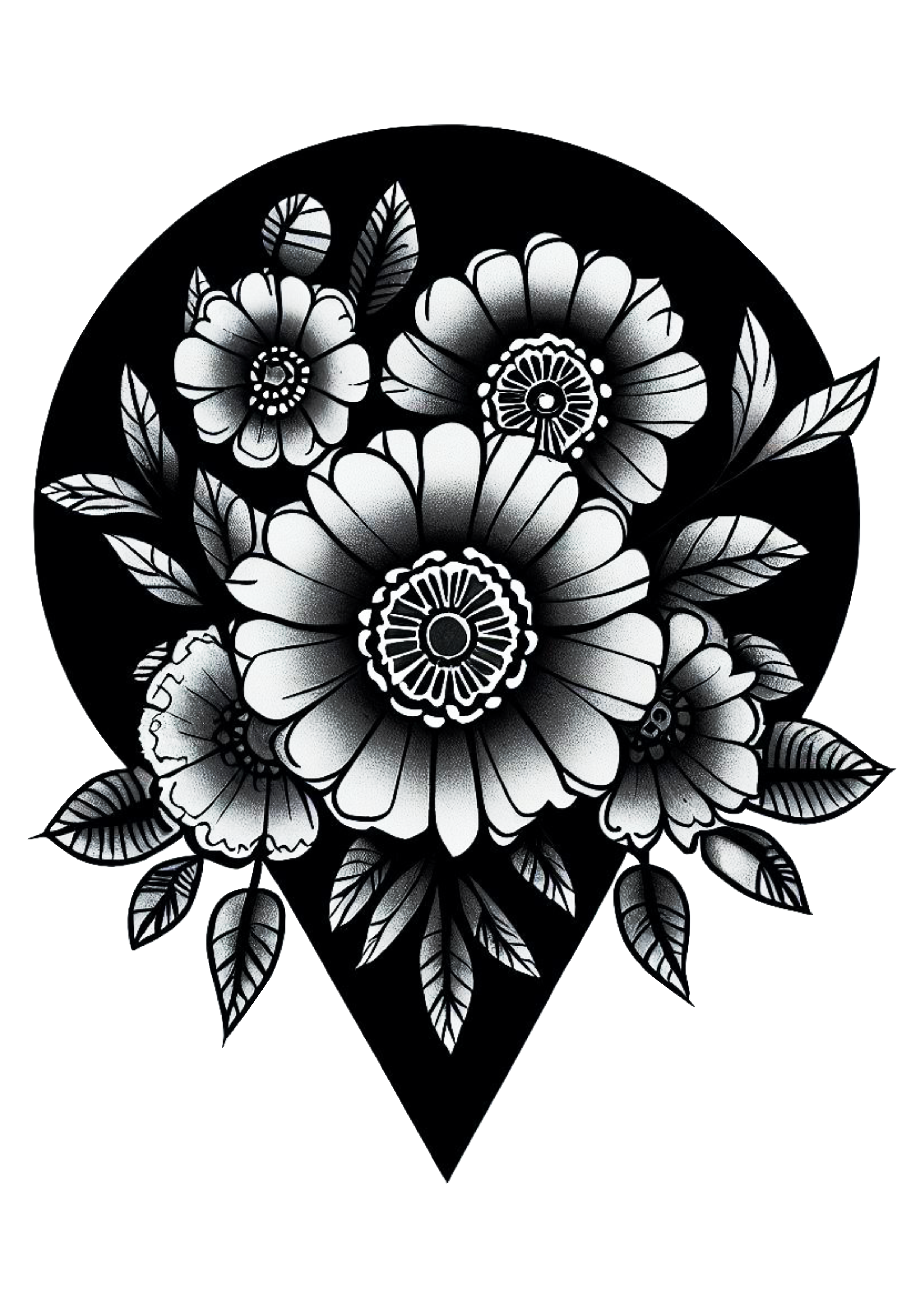 Ilustração De Tatuagem Decorativa símbolo florido png