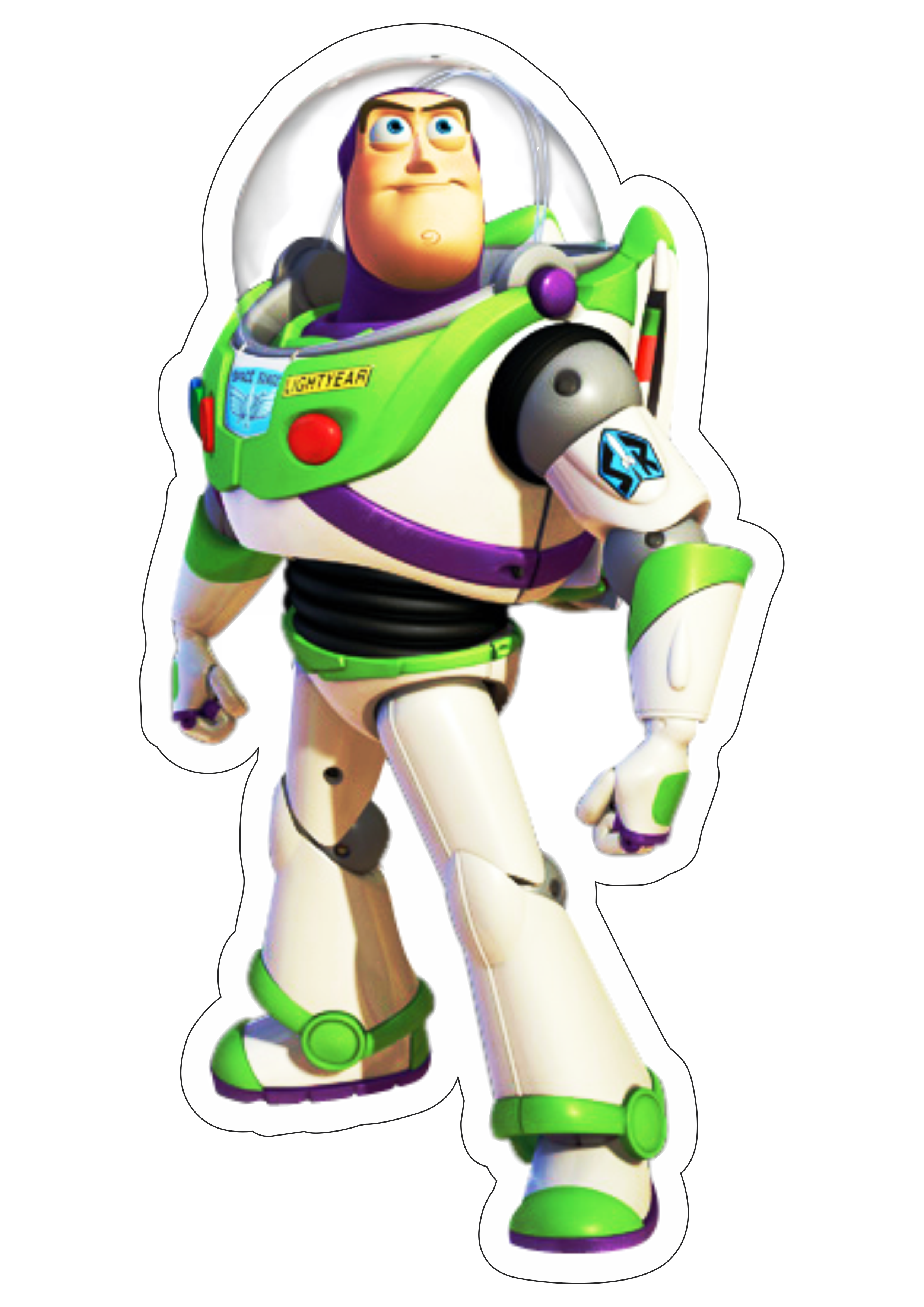 Toy Story Buzz Lightyear brinquedo astronauta disney plus streaming fundo transparente com contorno png