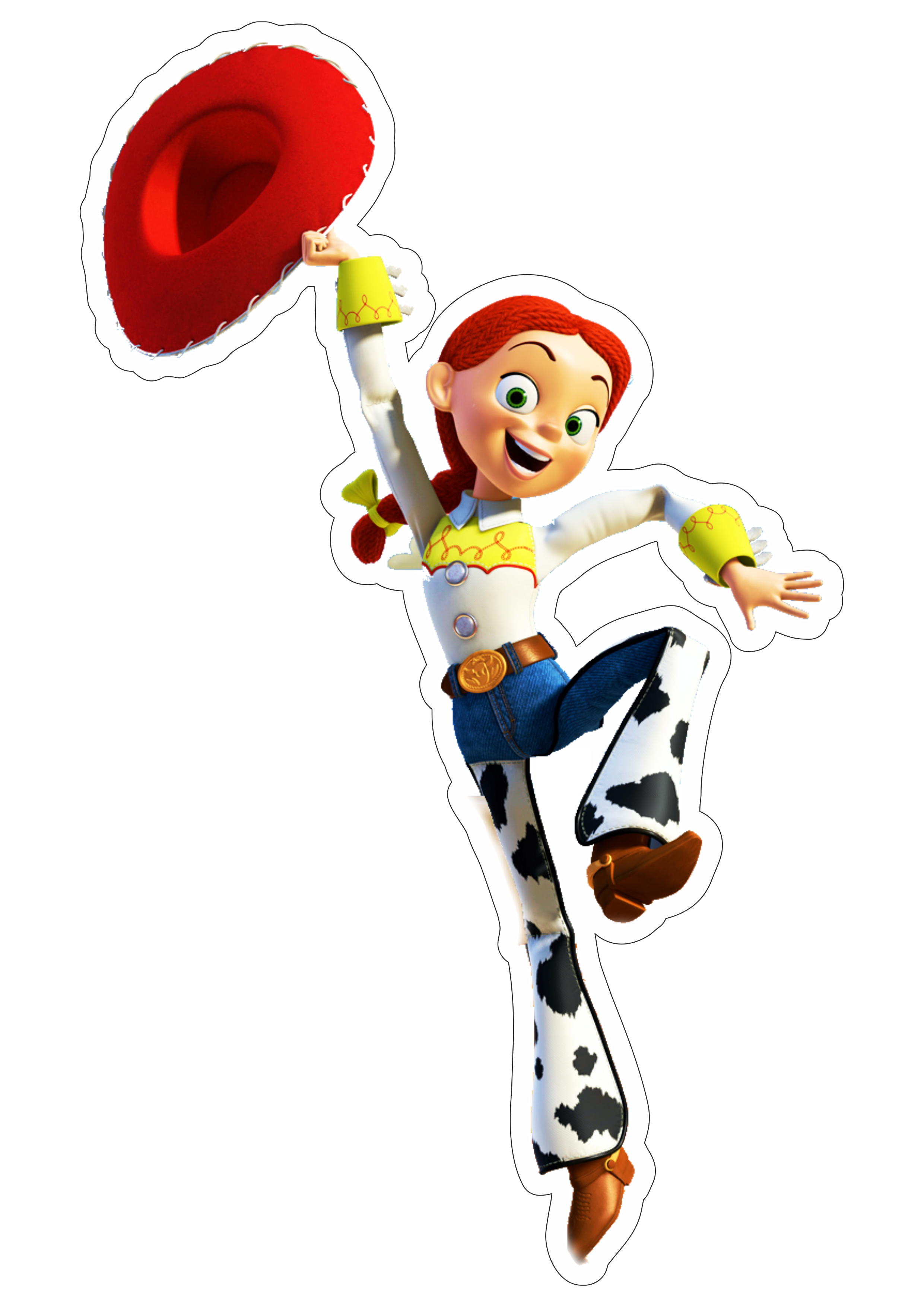 Toy Story Jessie brinquedo menina cowboy disney plus streaming animação infantil png