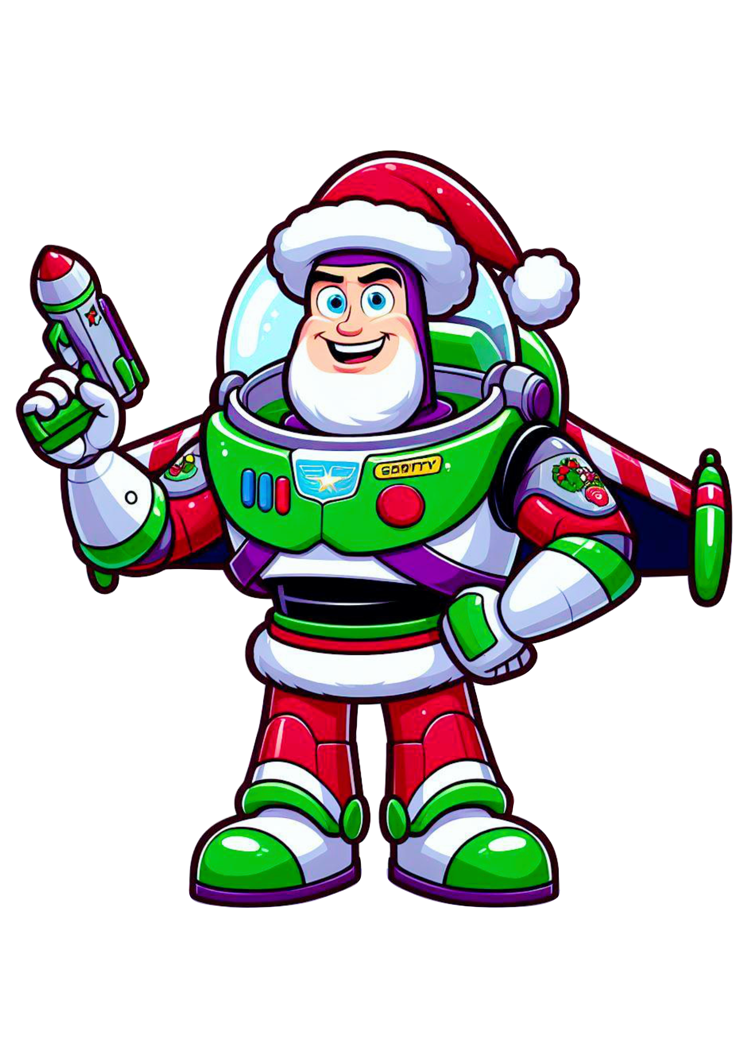 Toy Story Buzz Lightyear brinquedo astronauta especial de natal desenho infantil ilustração png