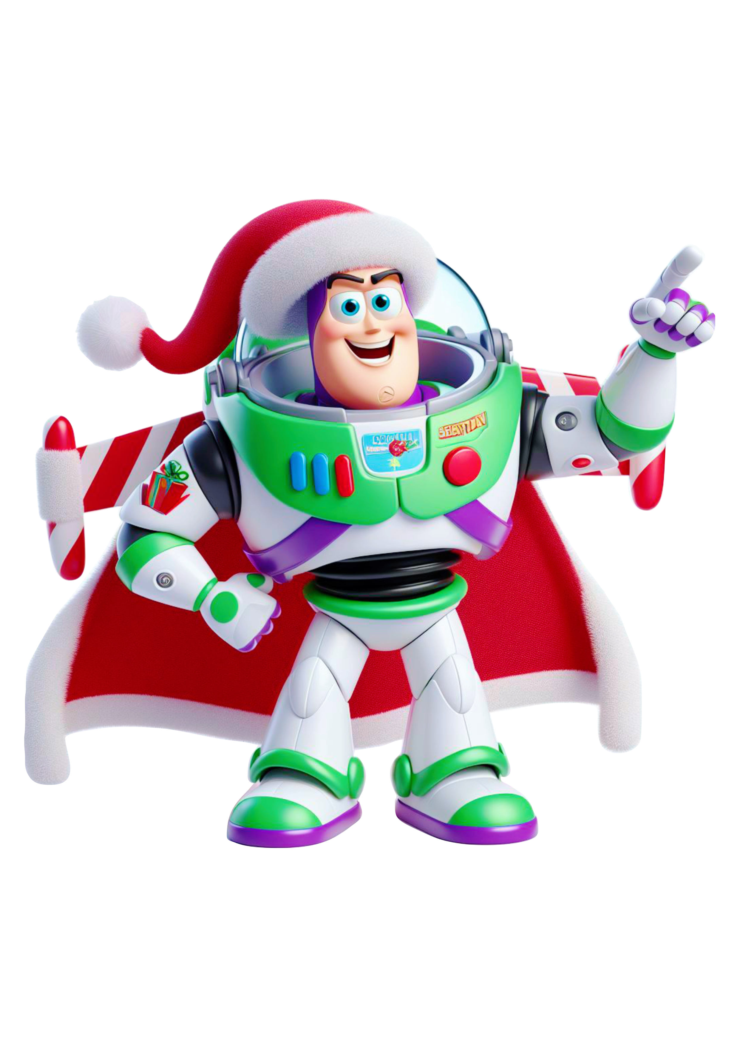 Toy Story Buzz Lightyear brinquedo astronauta especial de natal desenho infantil ilustração fundo transparente png