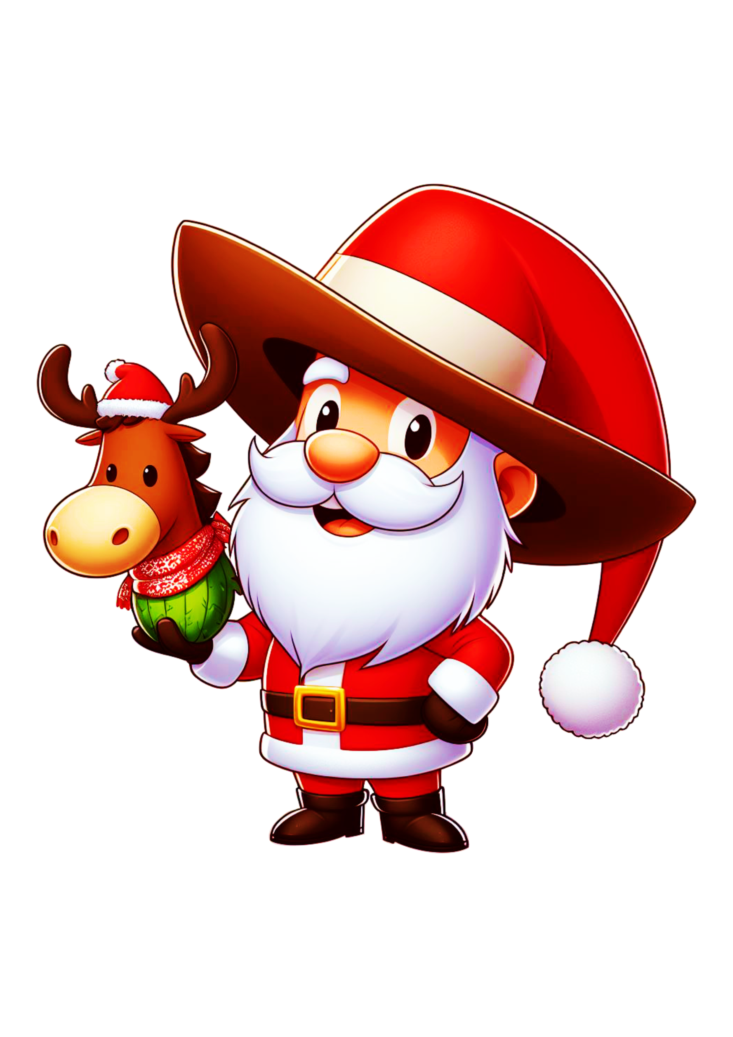 Imagens de natal desenho Papai Noel engraçado png