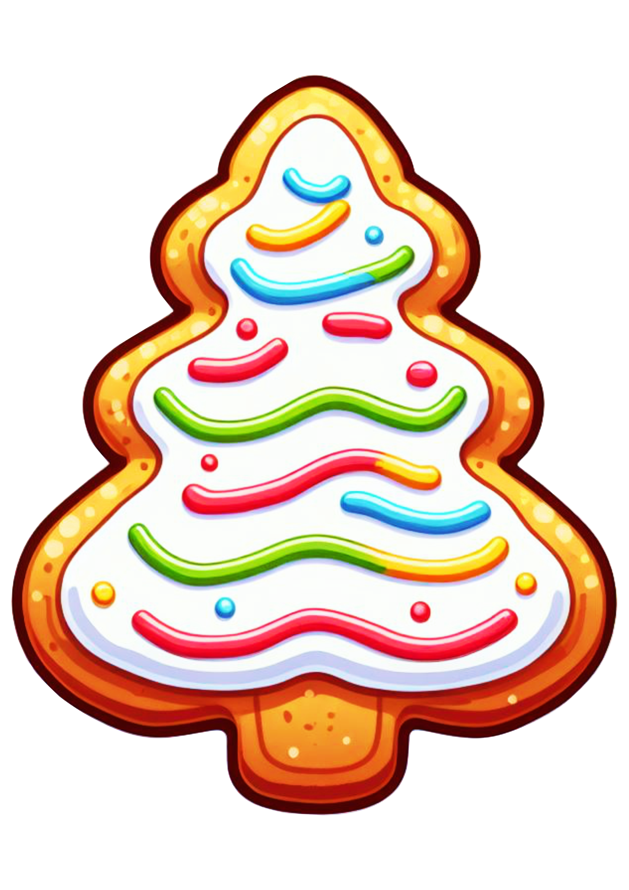 Decoração de natal biscoito em formato de árvore artigos de papelaria design png