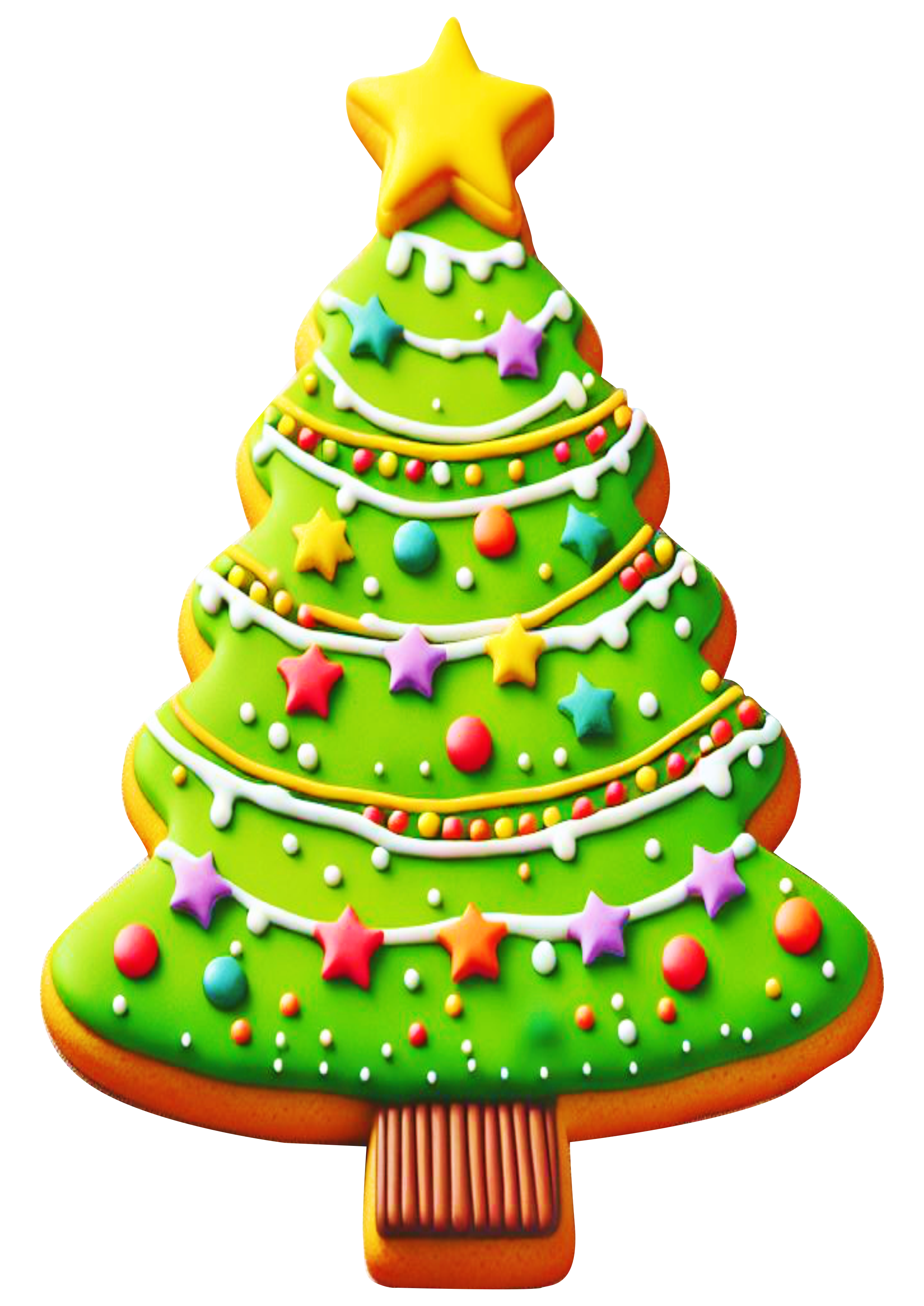 Decoração de natal biscoito em formato de árvore artigos de papelaria artes gráficas desenho simples cgi png