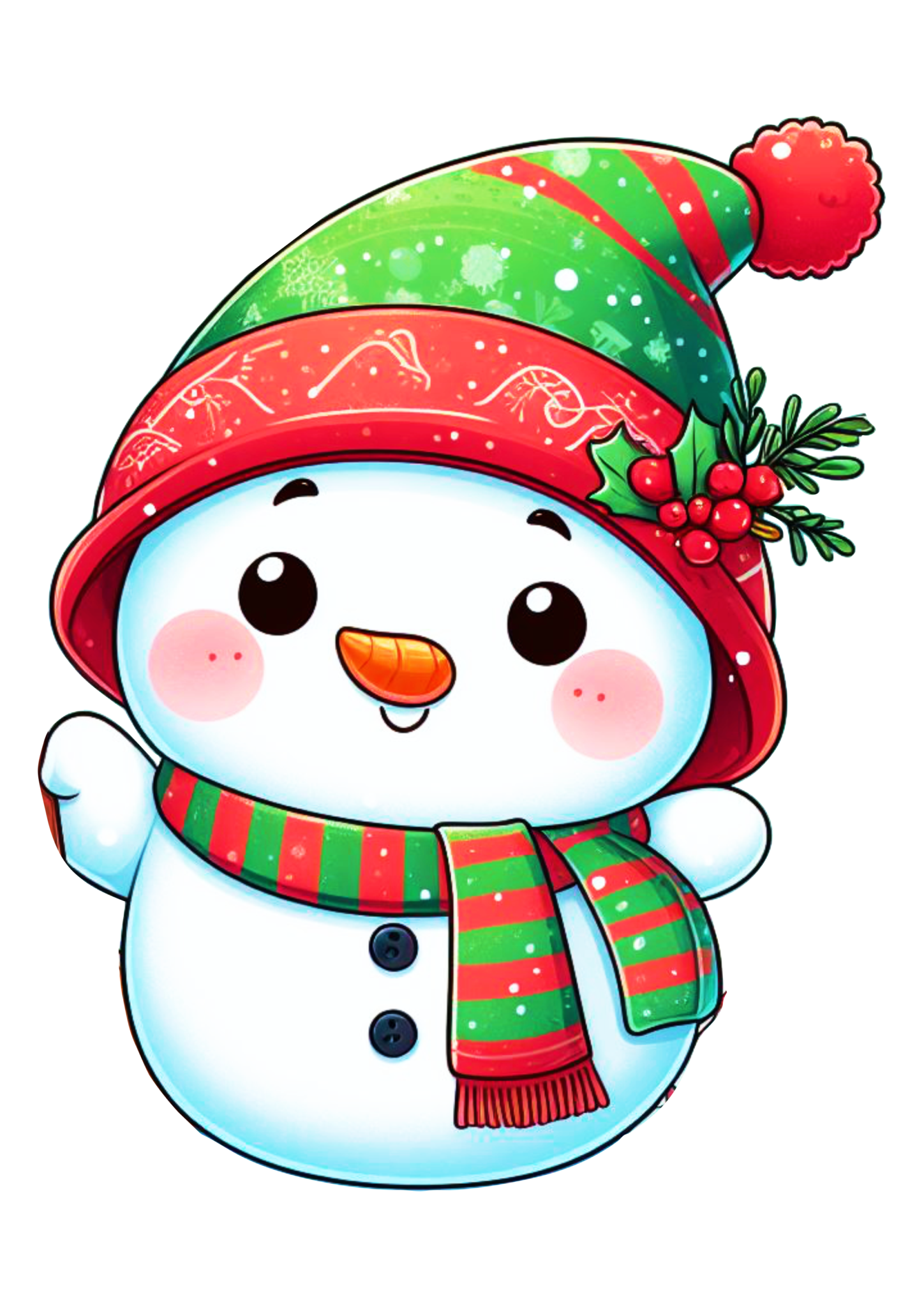 Moletom Natal Feminino OUNAR - Estampa Boneco De Neve