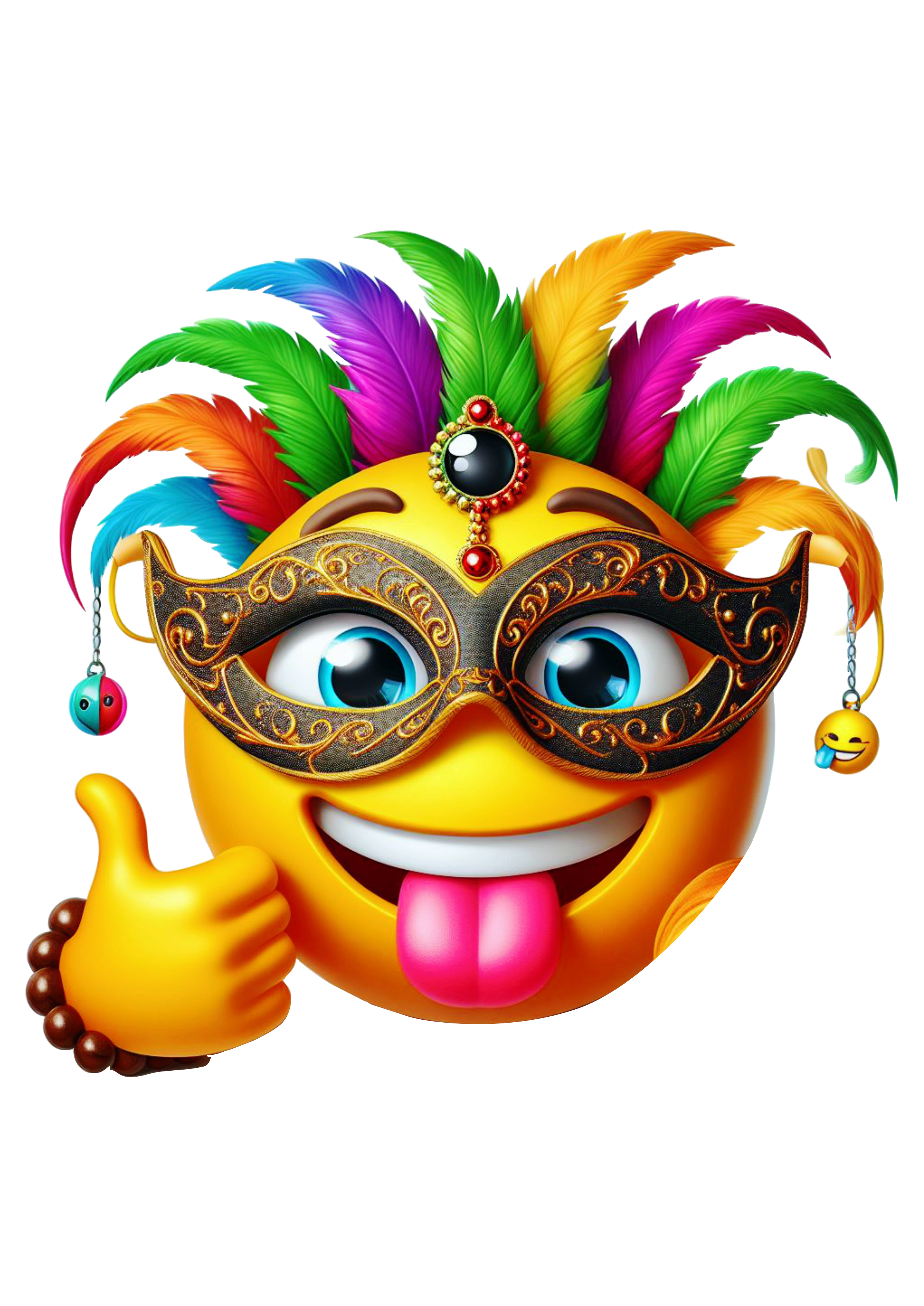 Carnaval emoji para whatsapp instagram e facebook png