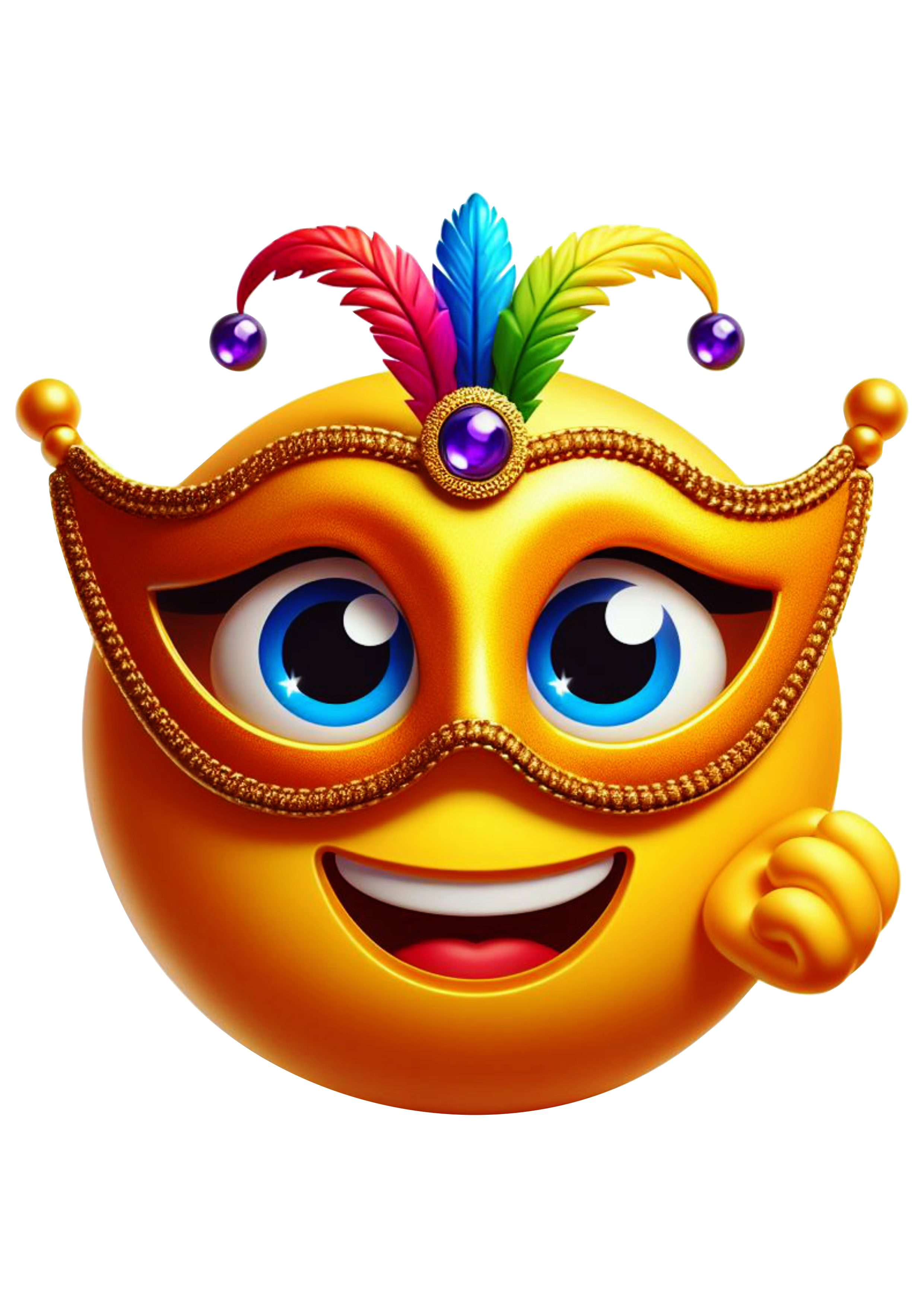 Carnaval emoji para whatsapp instagram e facebook baile de máscaras emoticon png