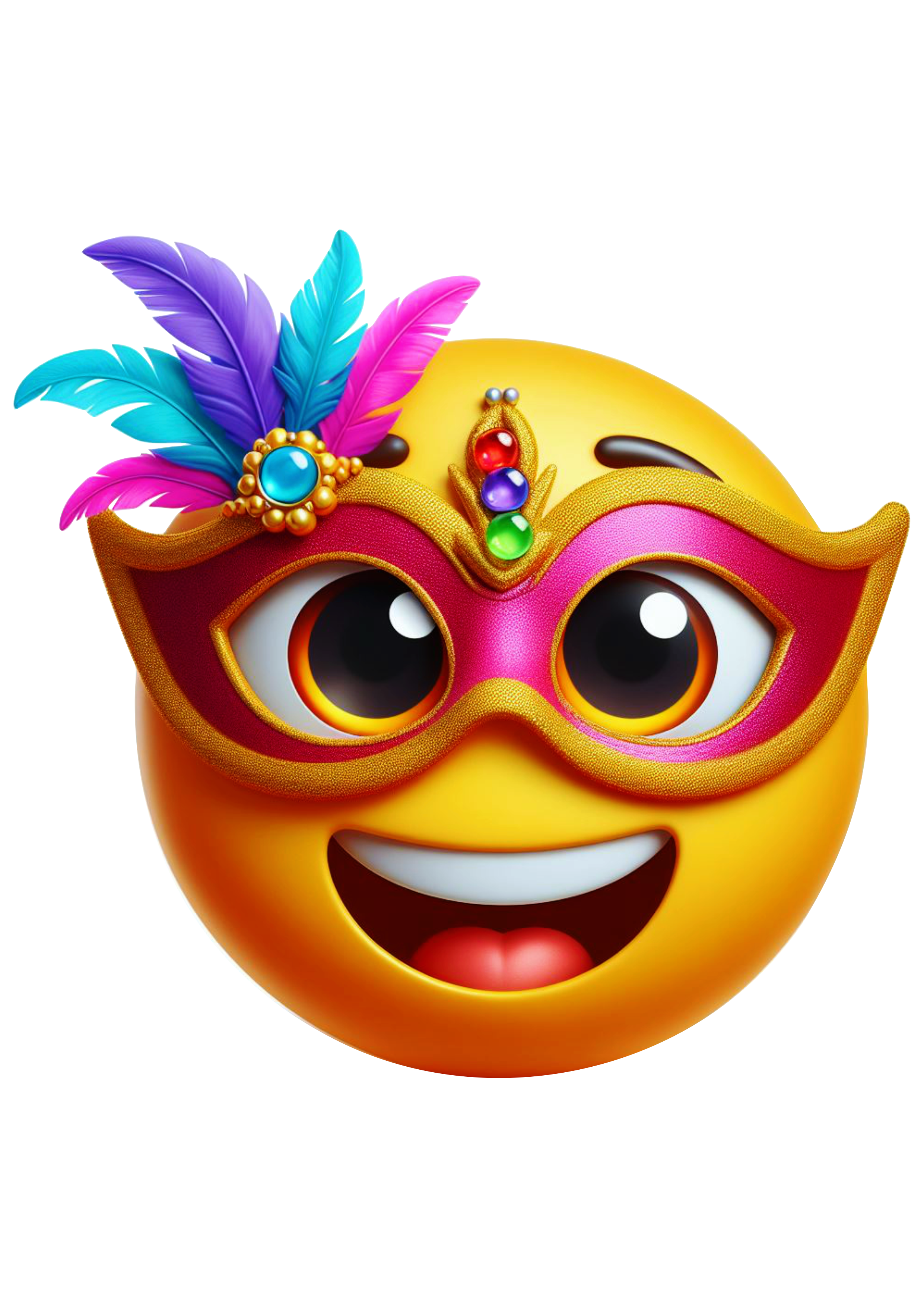 Carnaval emoji para whatsapp instagram e facebook baile de máscaras emoticon free png
