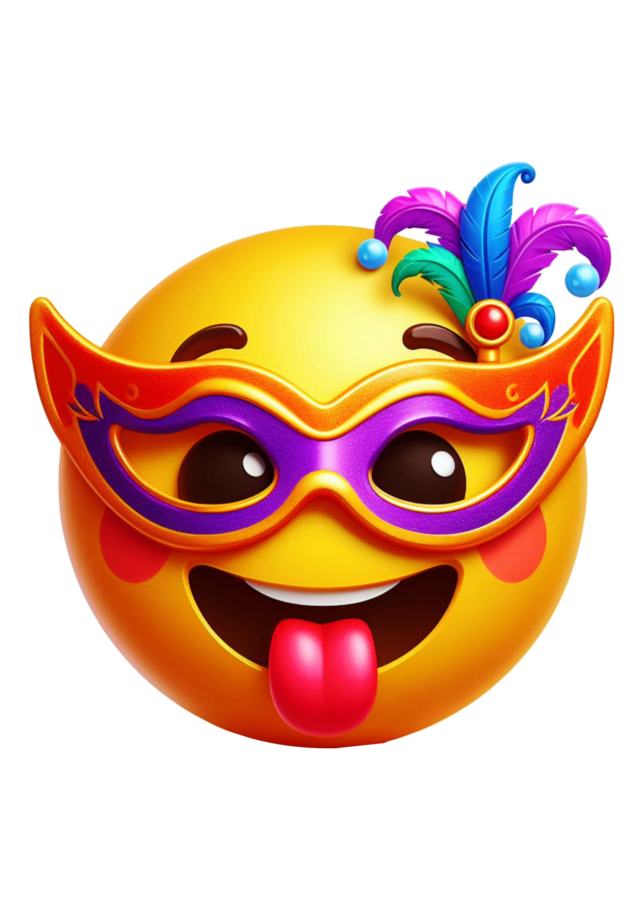 Carnaval emoji para whatsapp instagram e facebook baile de máscaras emoticon free design png