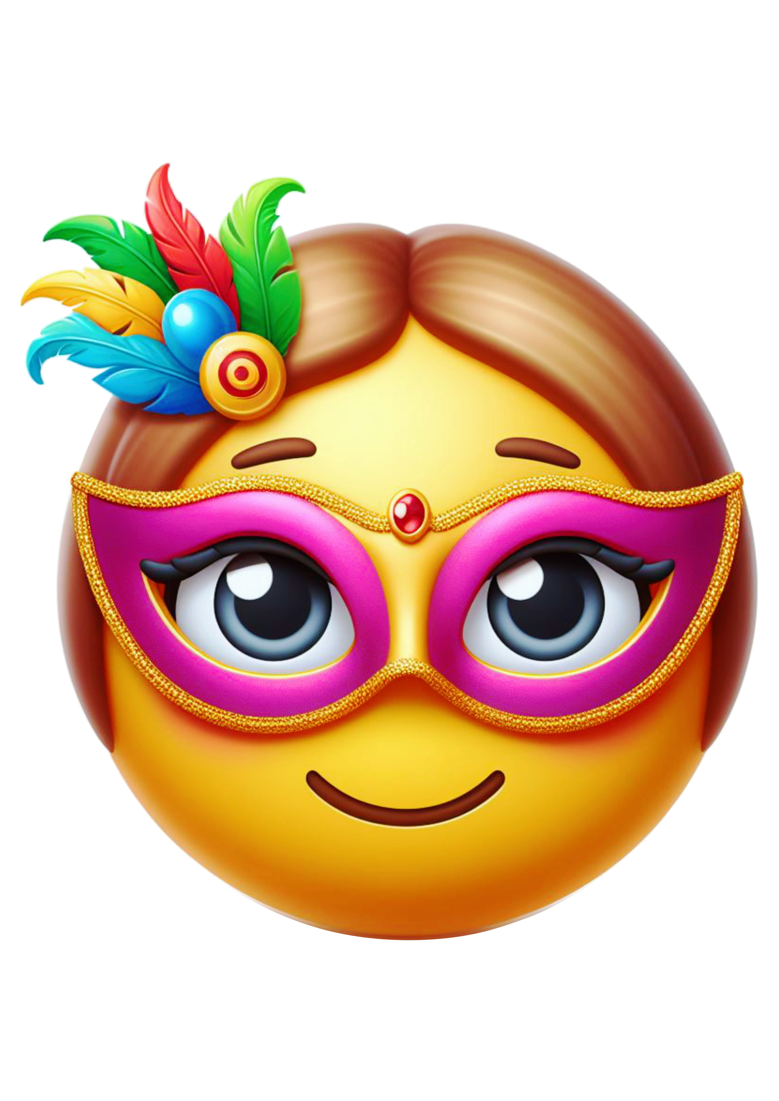 Carnaval emoji feminino para whatsapp png