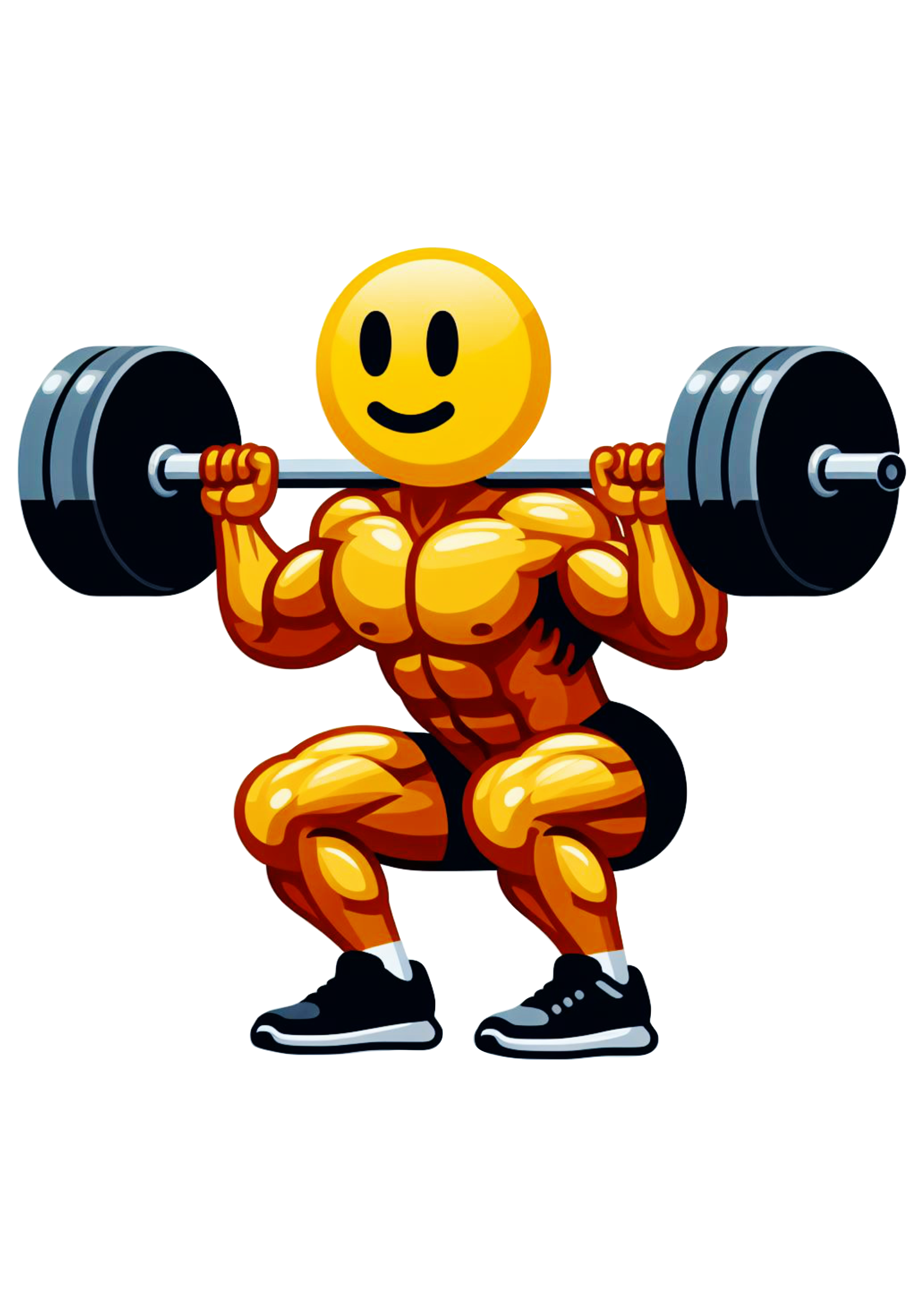 Emoji para whatsapp facebook instagram treino pesado treino de pernas agachamento no pain no gain treino monstro png