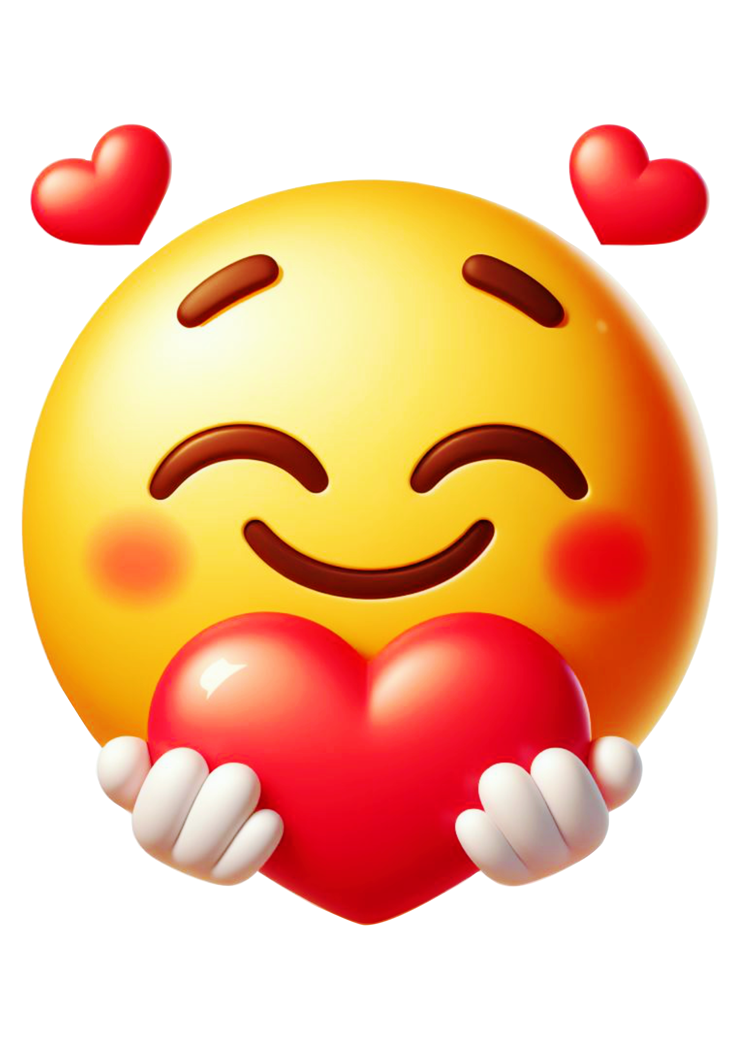 Emoji apaixonado com coração png