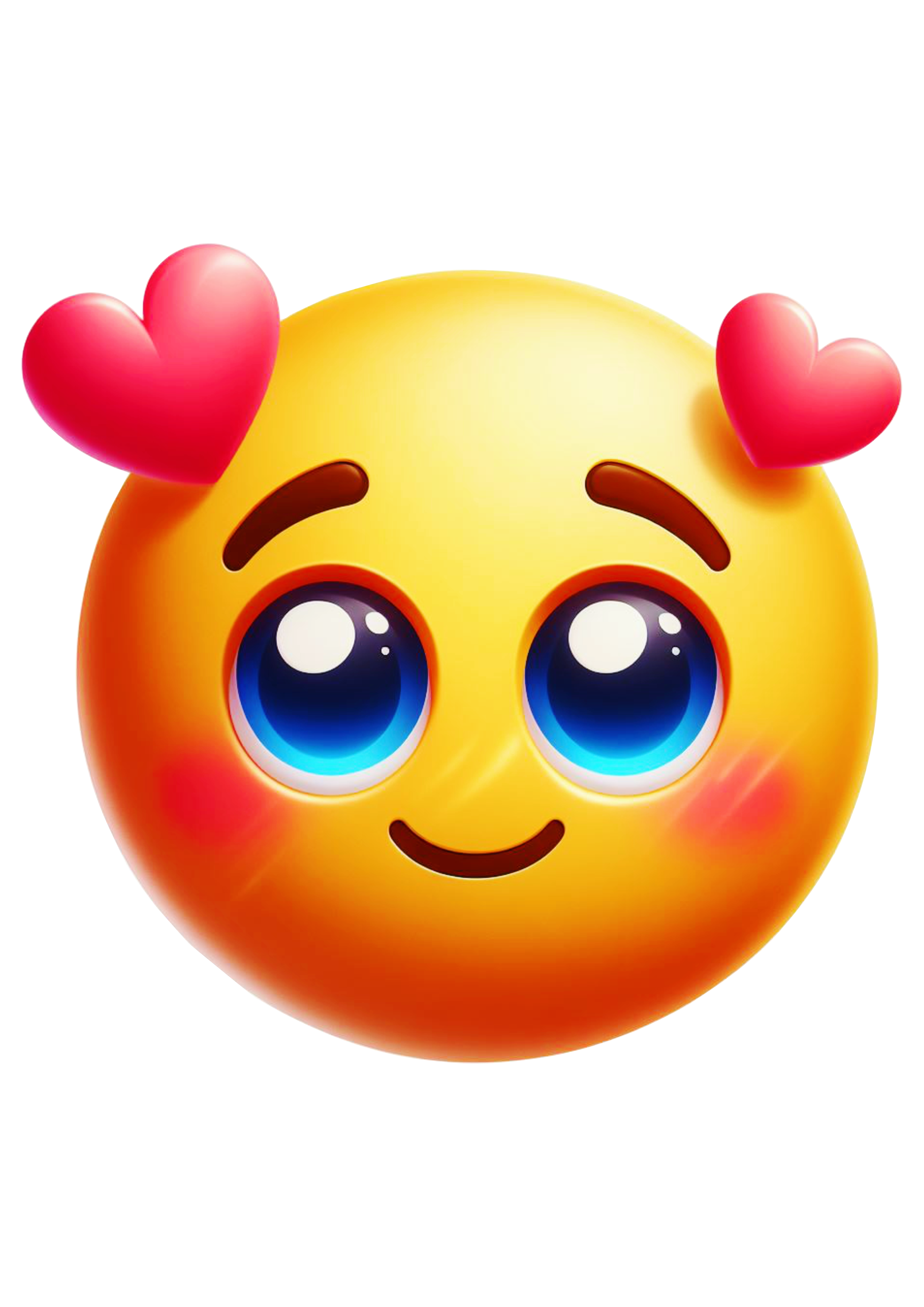 Emoji apaixonado com coração amor png