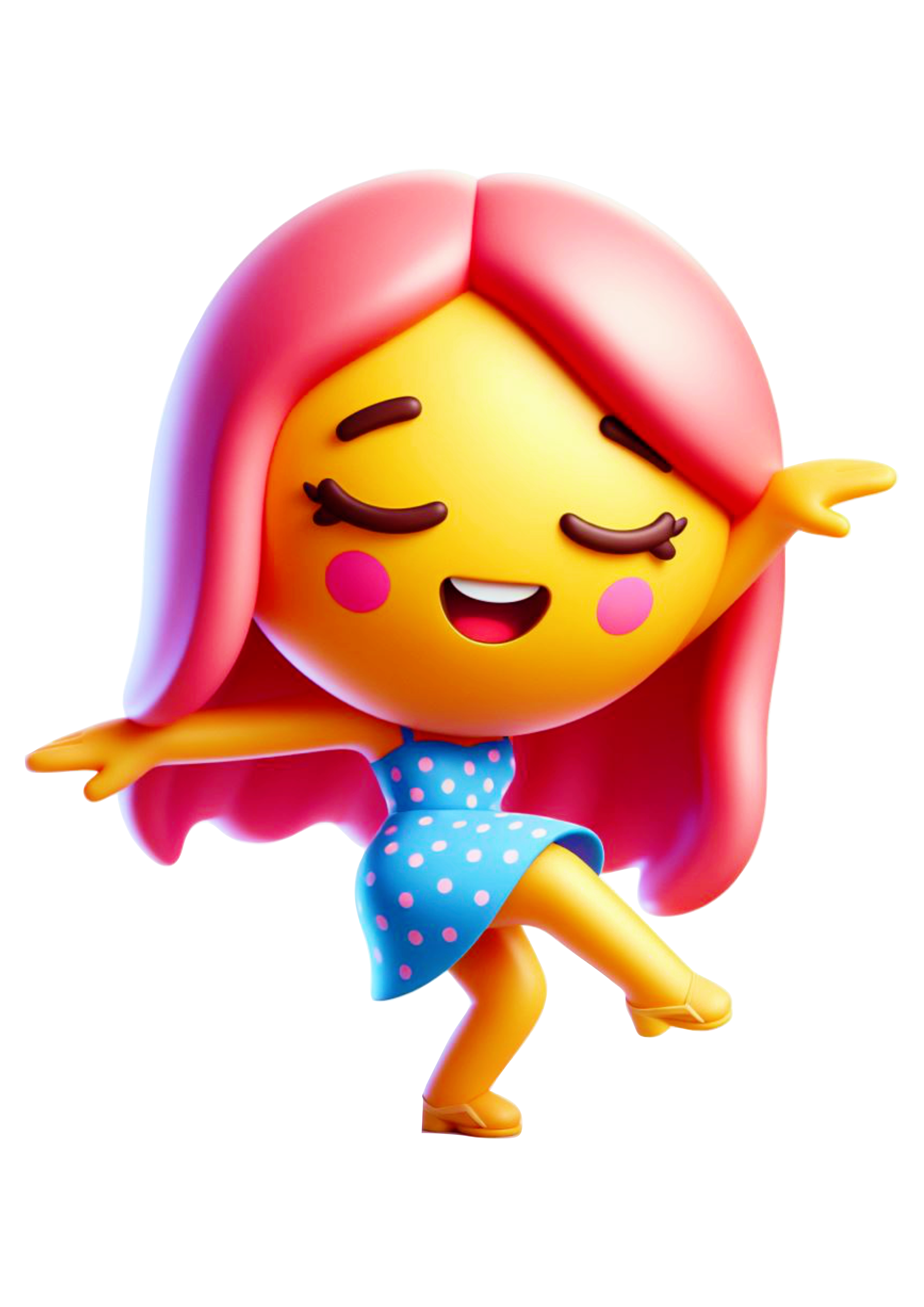 Emoji para facebook feminino engraçado dançando png