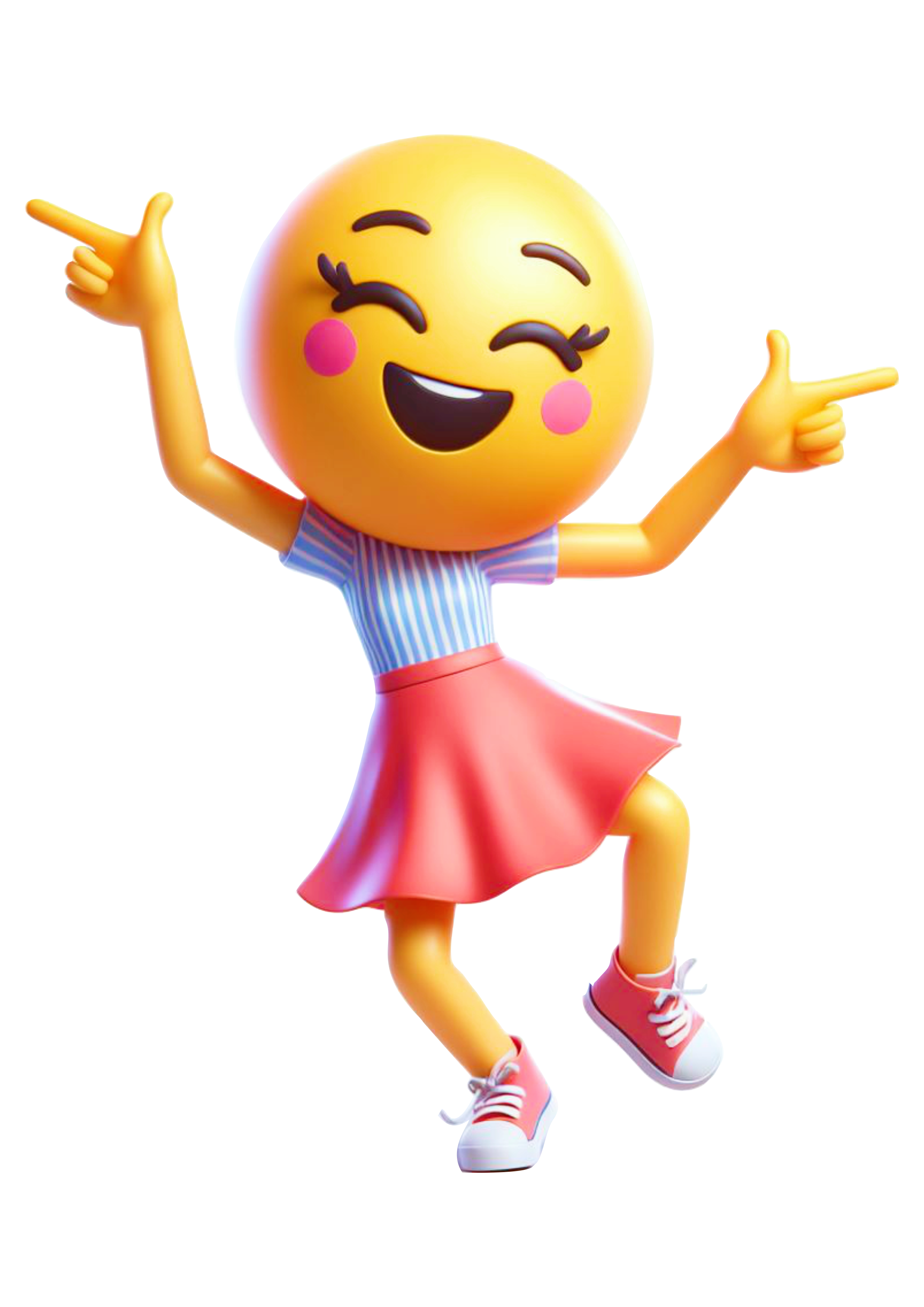 Emoji para instagram feminino engraçado dançando png