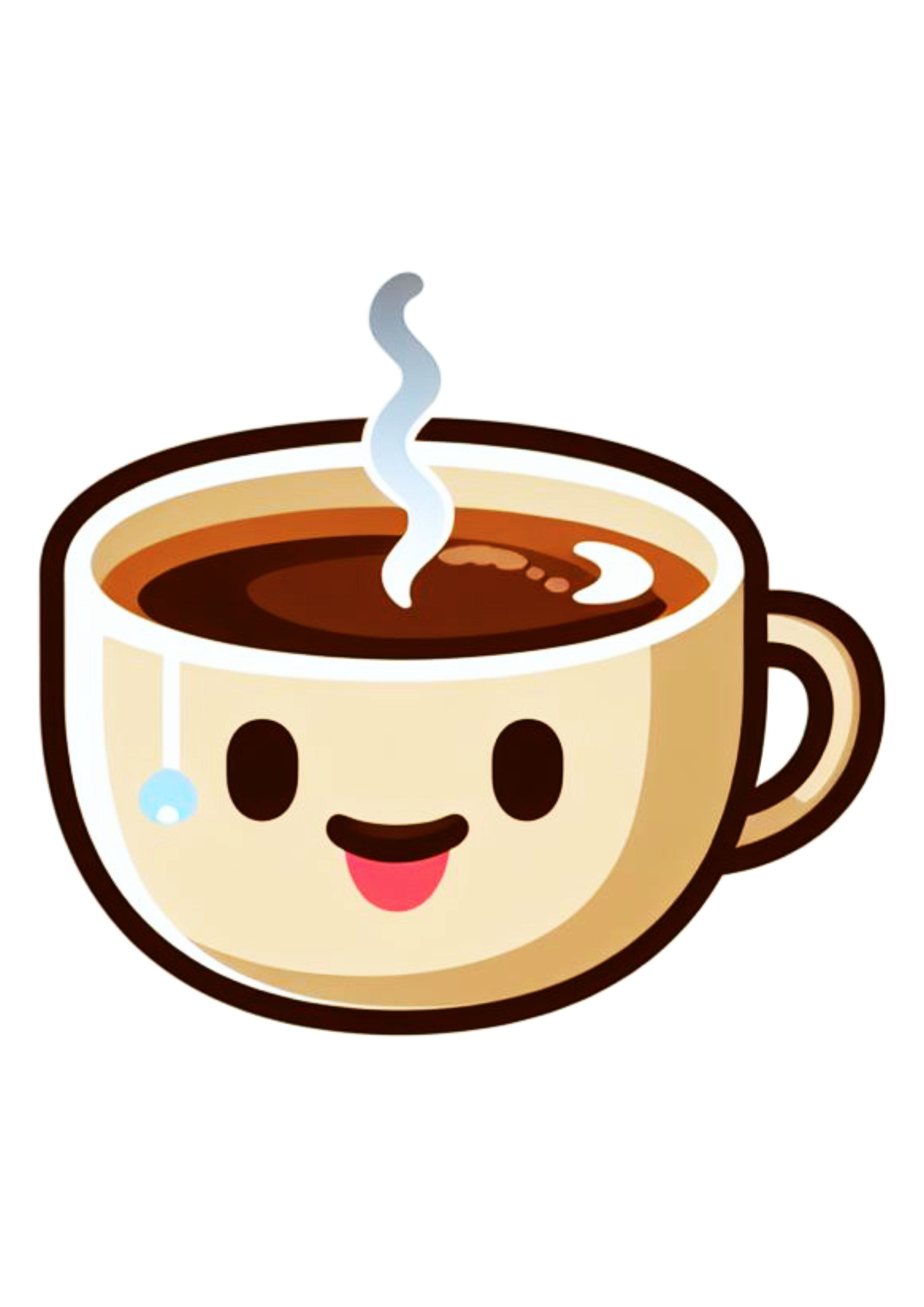Emoji para whatsapp xícara de café png