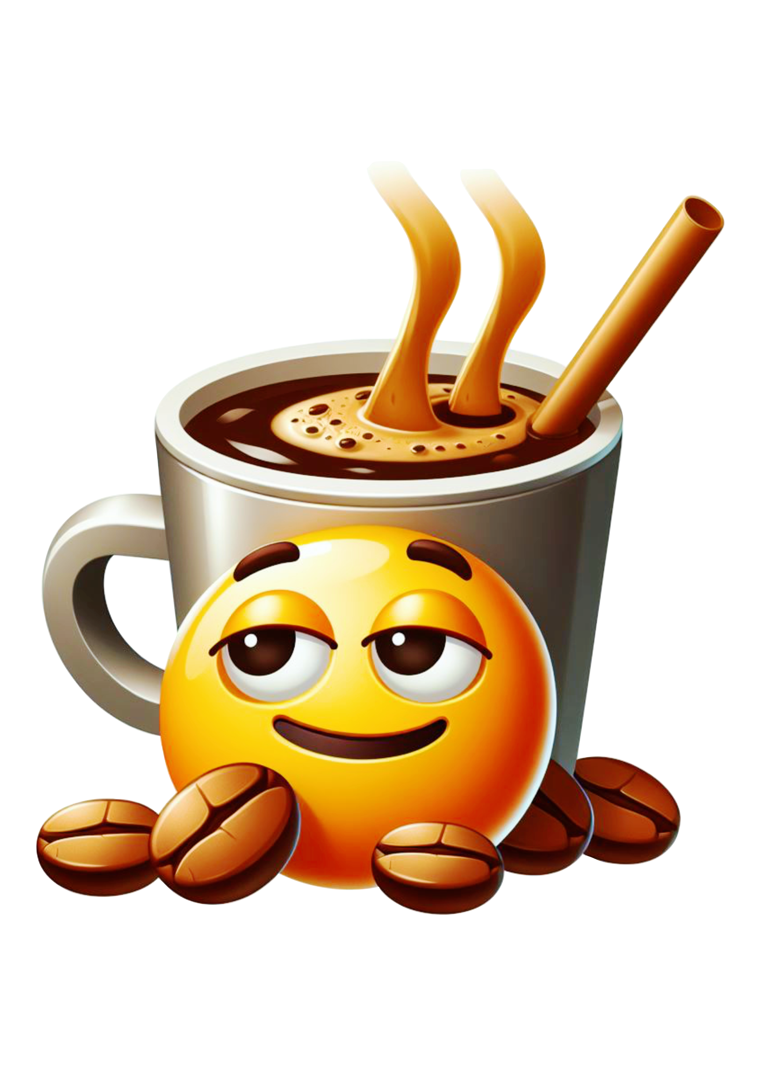 Emoji para whatsapp xícara de café quente amo um cafezinho png