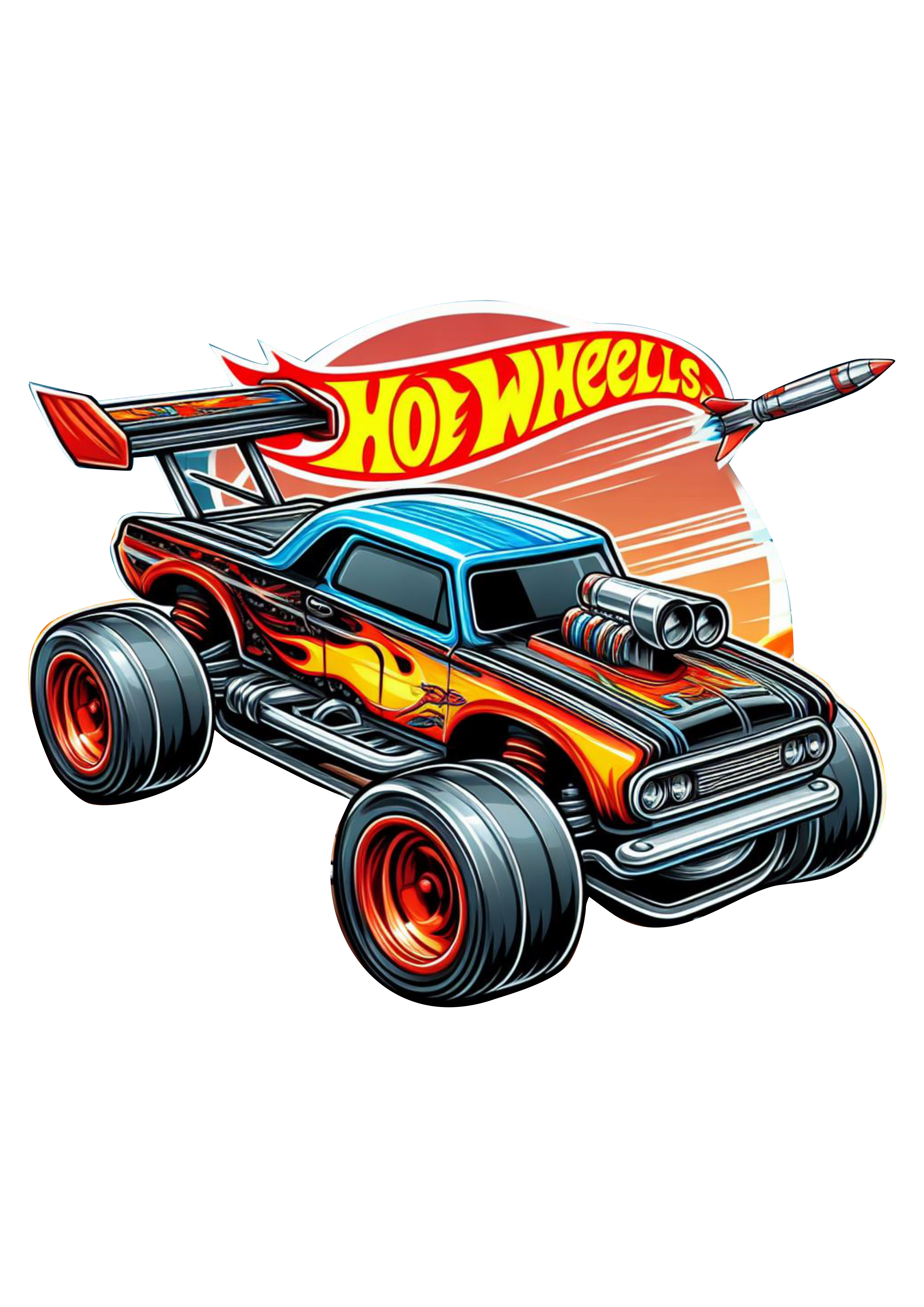 Hot Wheels carrinho de brinquedo desenho acelerando alta velocidade corrida imagens png