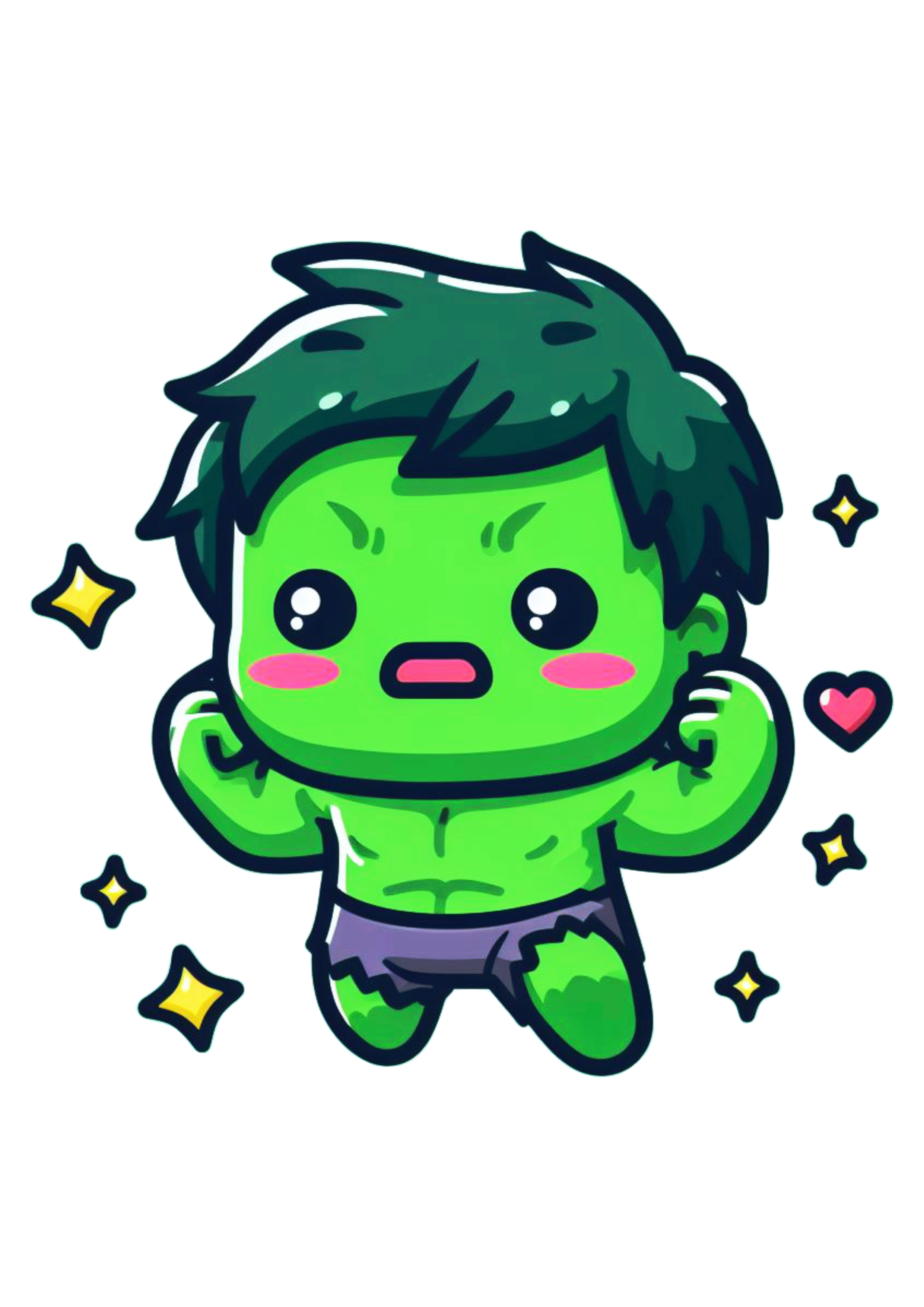 Hulk baby cute fofinho chibi desenho infantil png