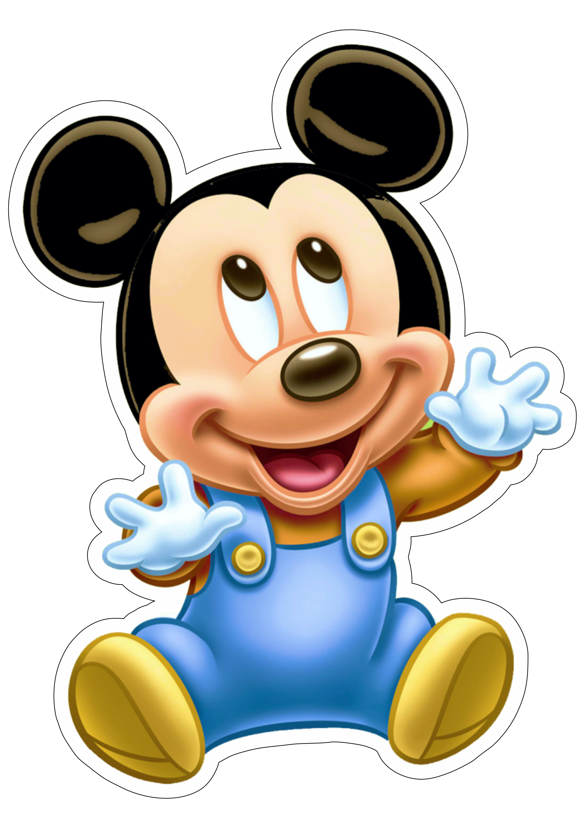 Mickey Mouse Baby imagem com contorno png