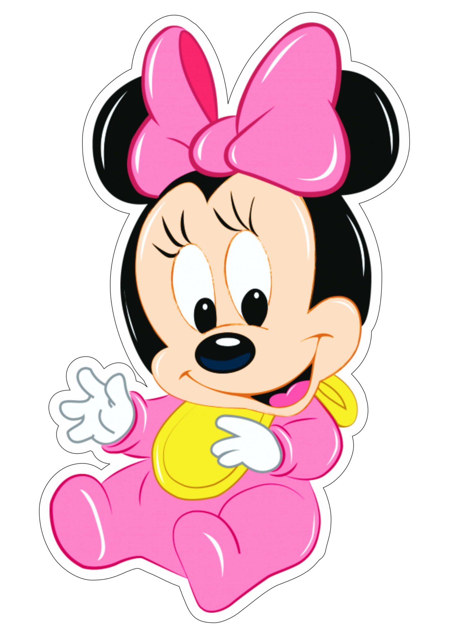 Minnie mouse rosa baby disney png