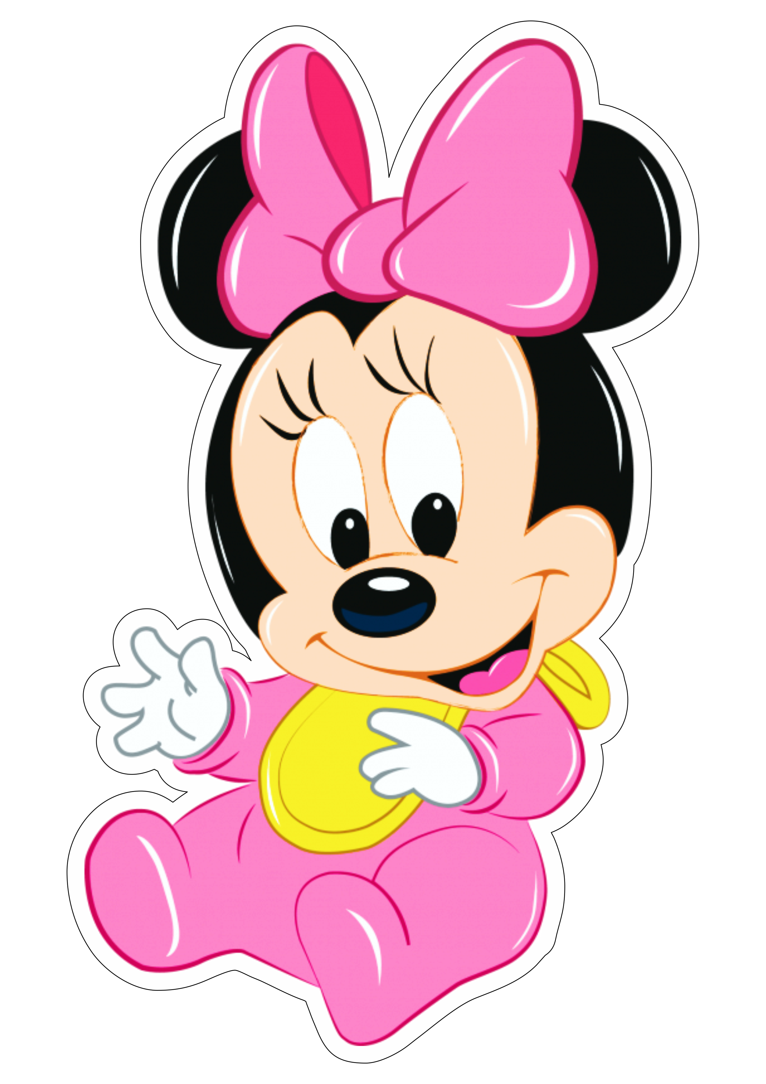 Minnie Mouse rosa baby Disney png