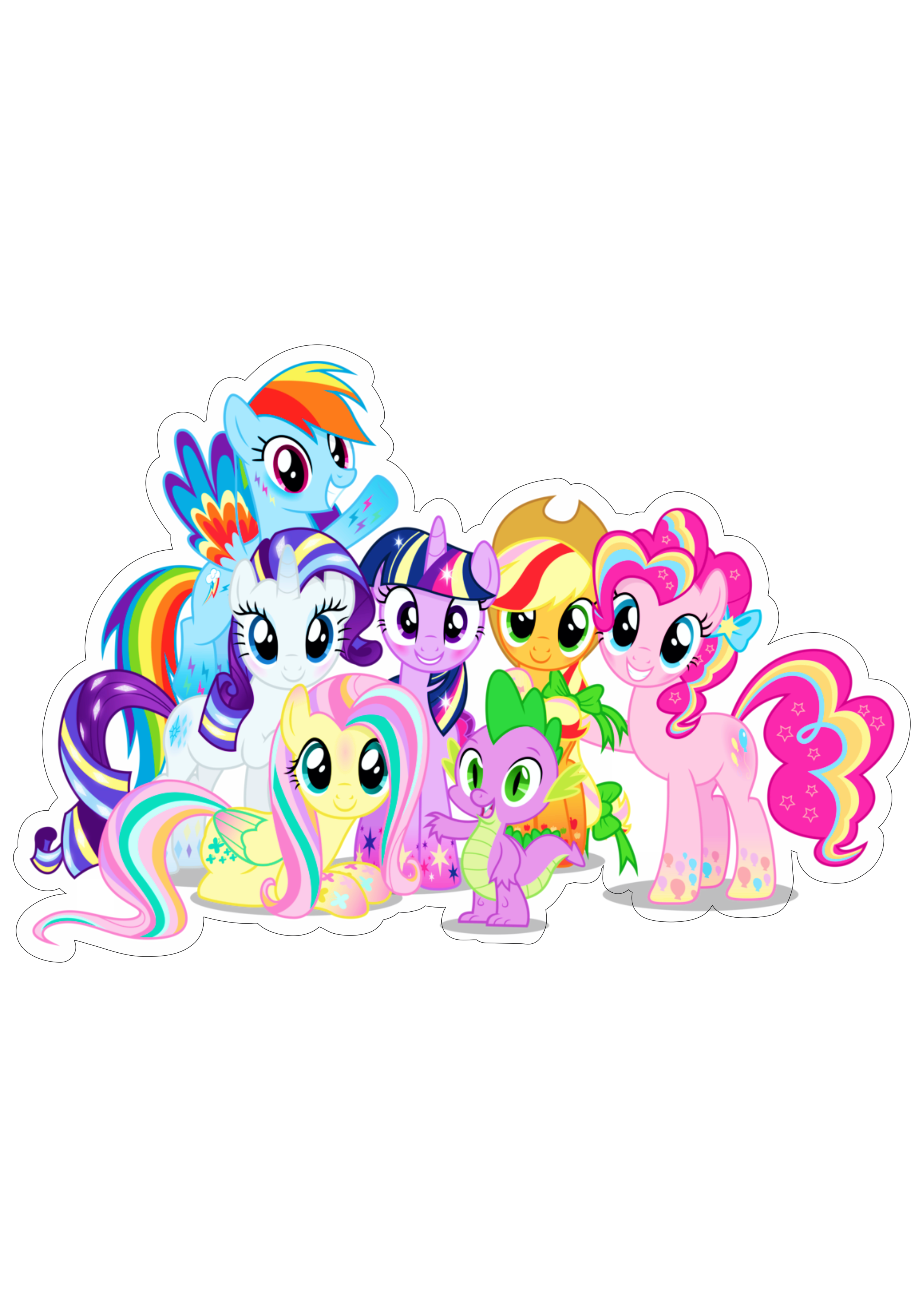 My Little Pony cavalinhos abraçados desenho infantil png