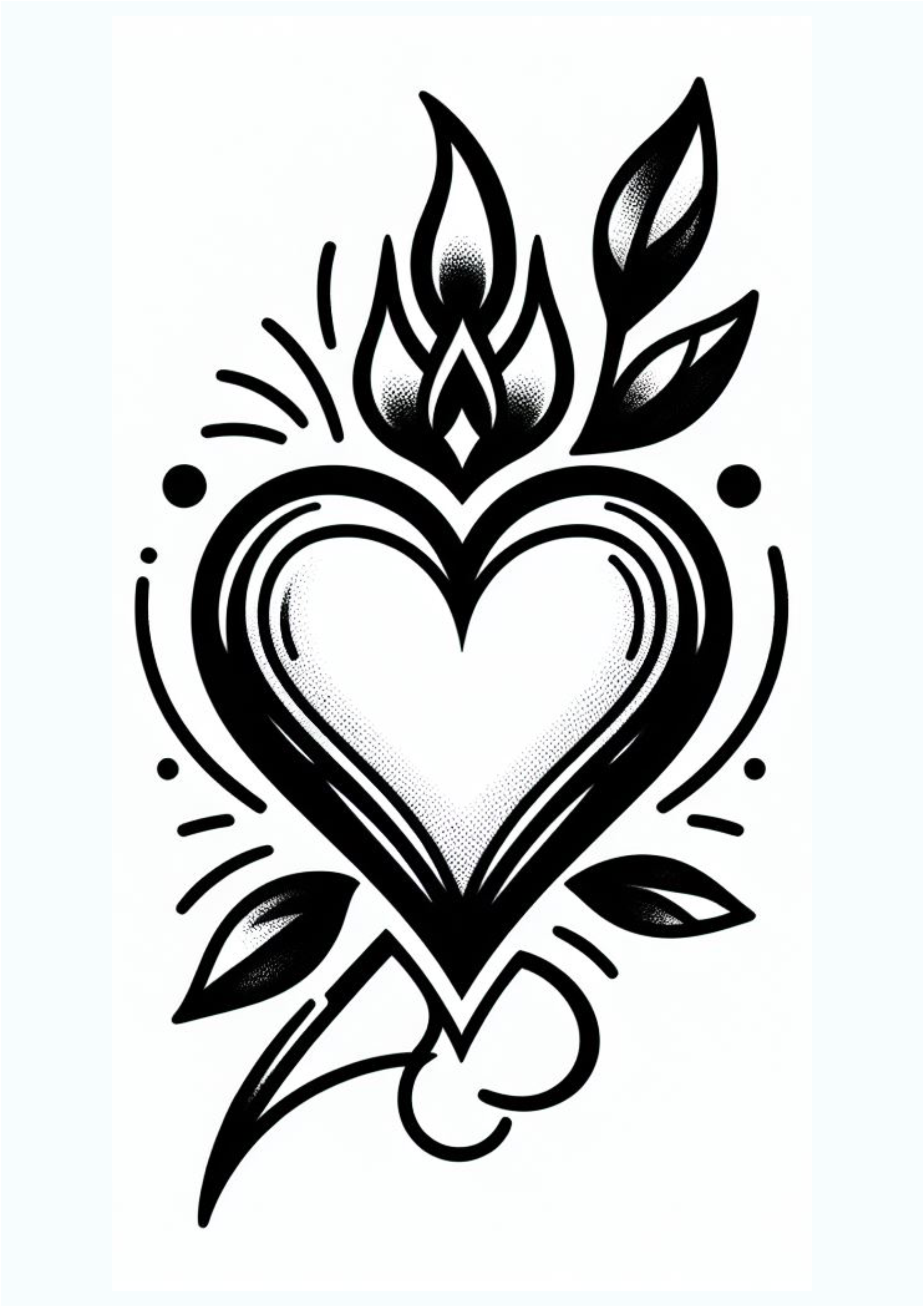 Tatuagem grátis coração tatoo heart artes gráficas png