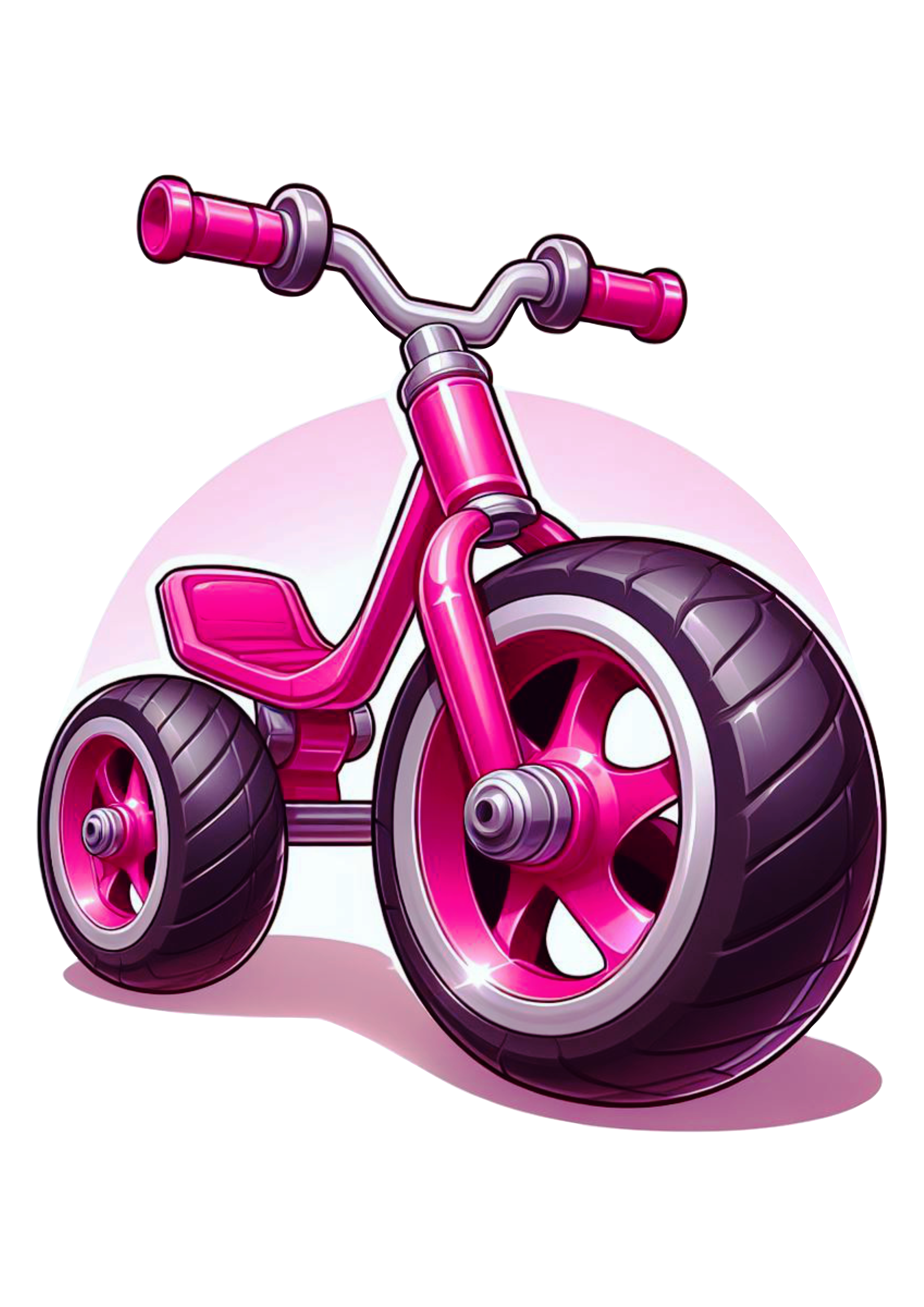 Bicicleta infantil rosa brinquedo png