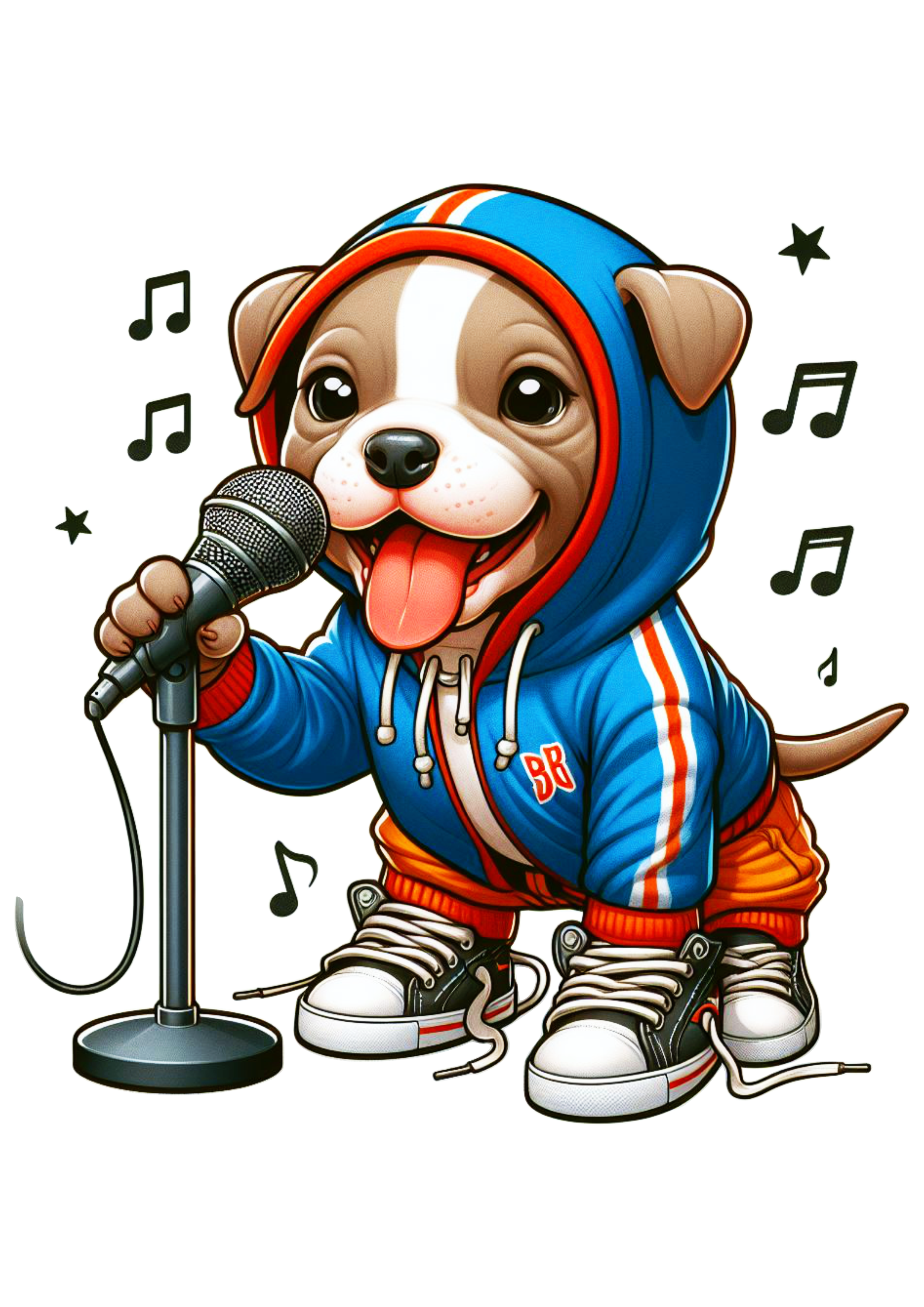 cachorro cantando rap pitbull com roupa estilosa png clipart artes visuais