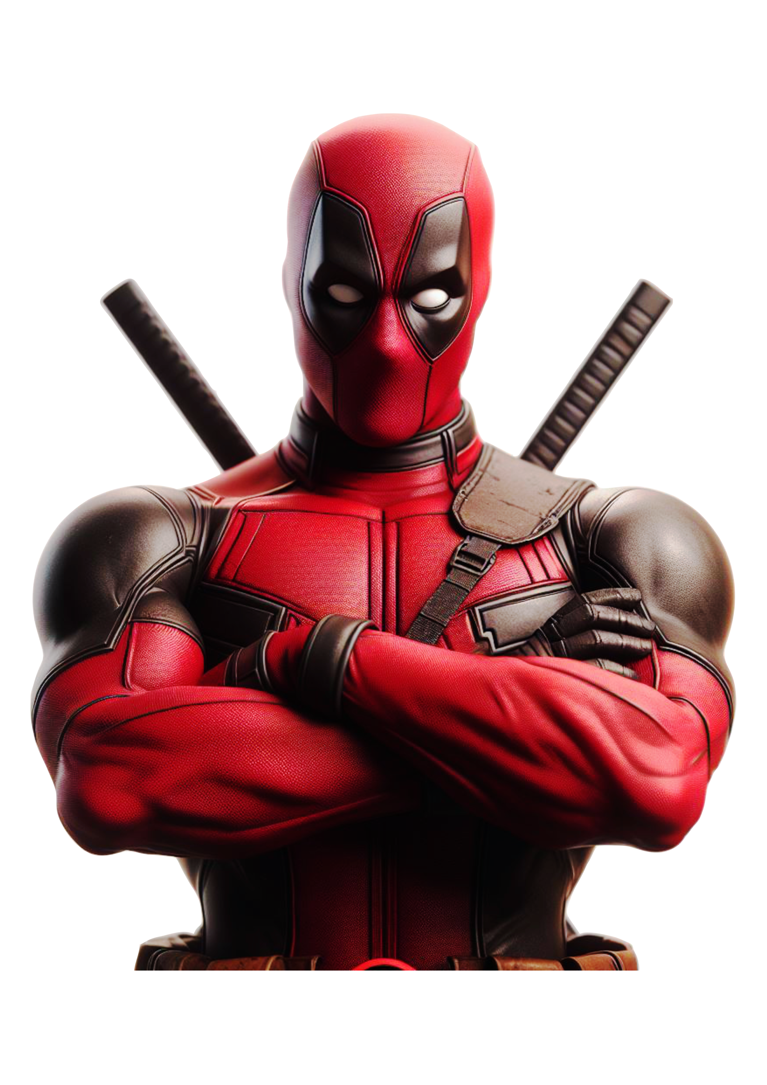 Deadpool de braços cruzados personagem fictício universo Marvel Anti-herói clipart png