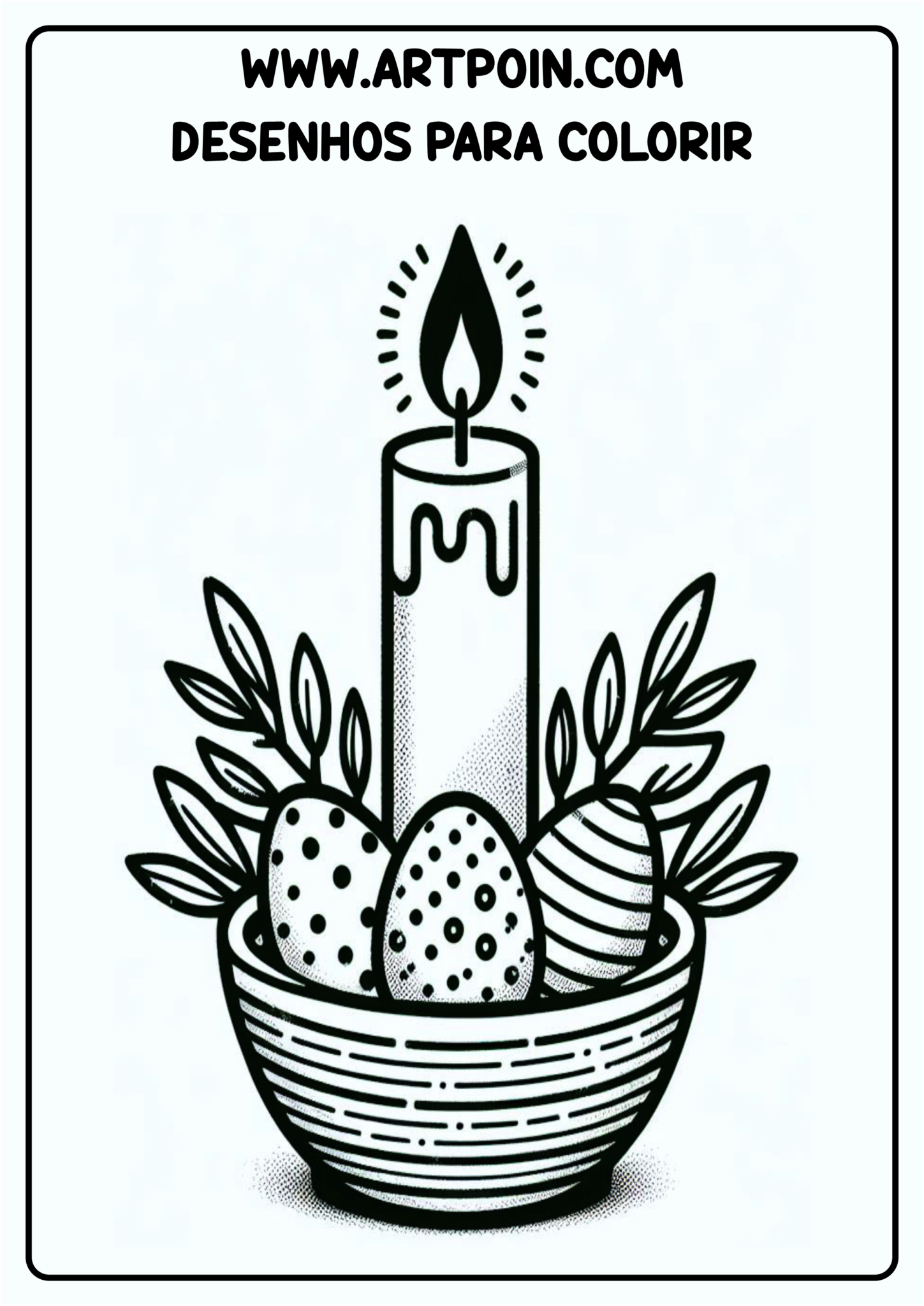 Desenho para colorir s mbolos da p scoa png