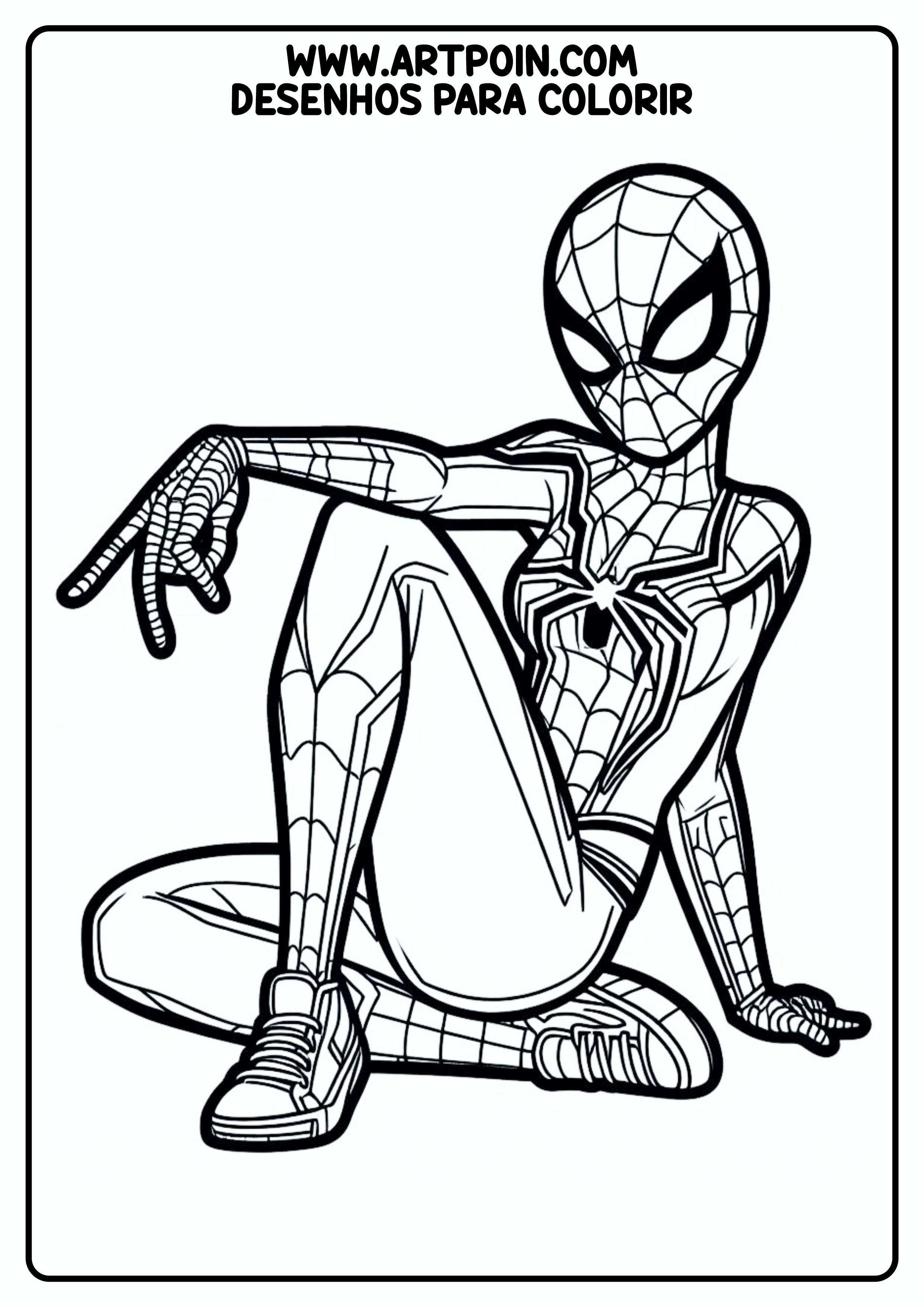 Homem-Aranha spider-girl desenho para colorir png