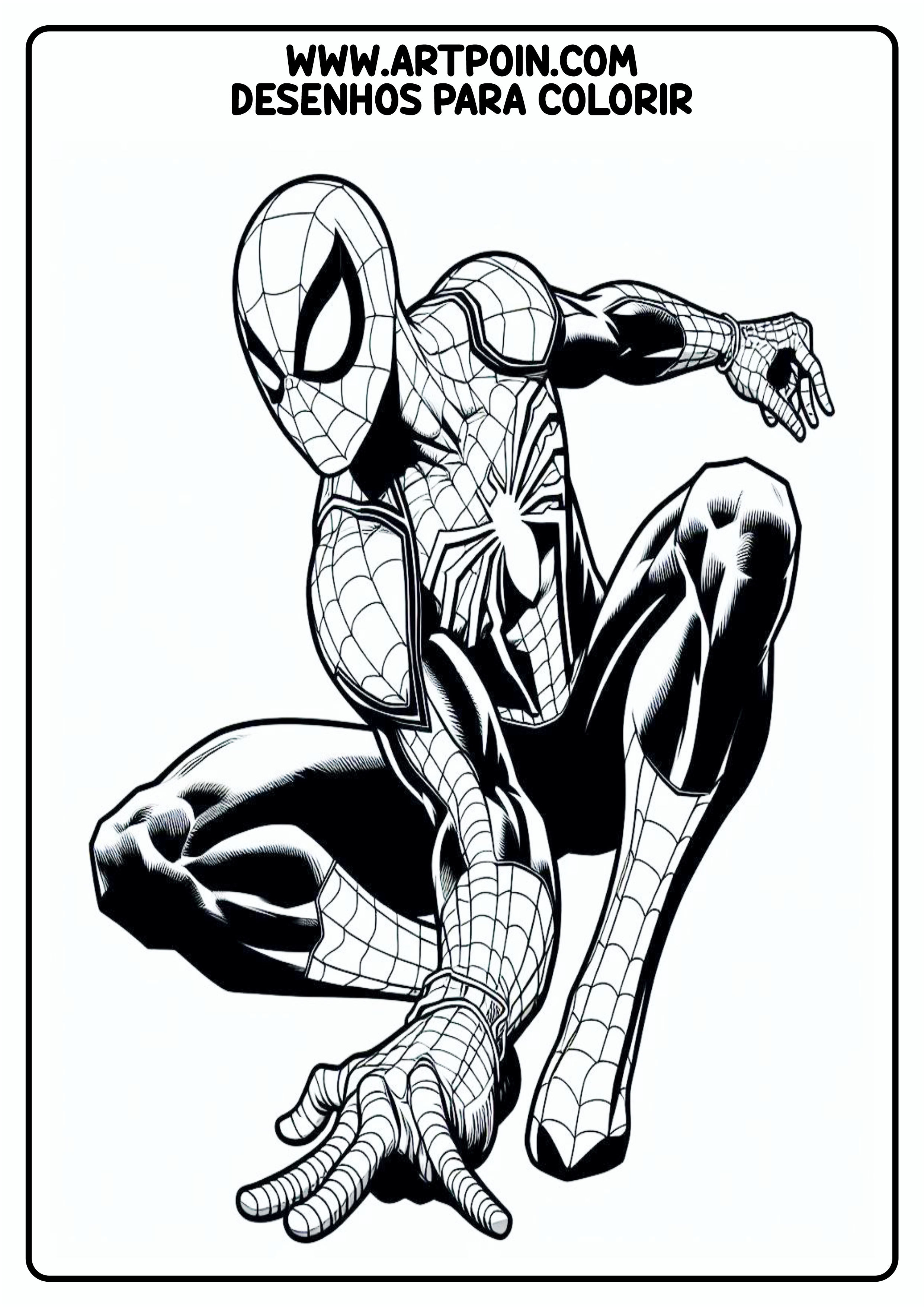 Homem-Aranha spider-man desenho para colorir atividade para criança pintar png