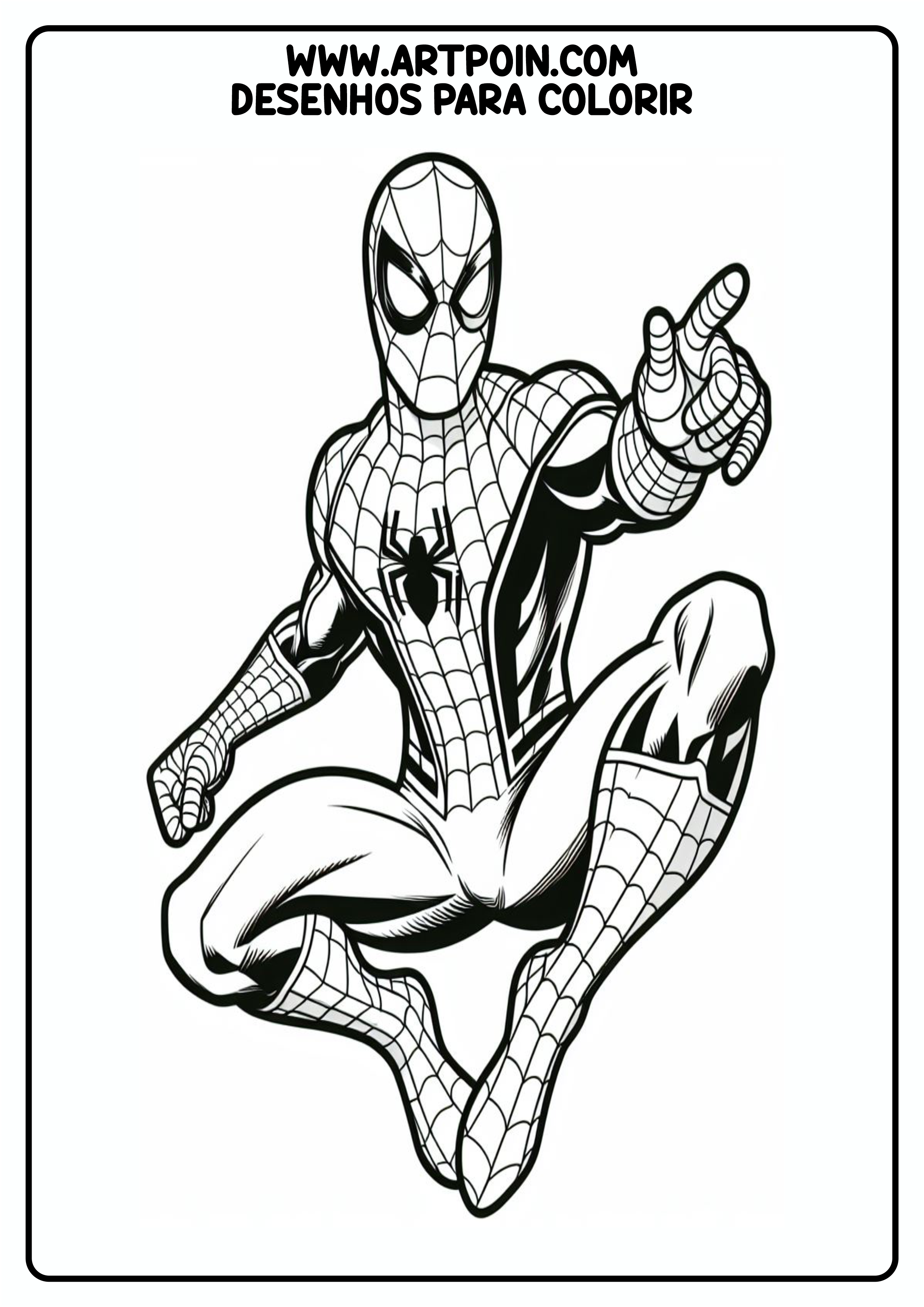 Homem-Aranha spider-man desenho para colorir atividade para criança pintar artes visuais png