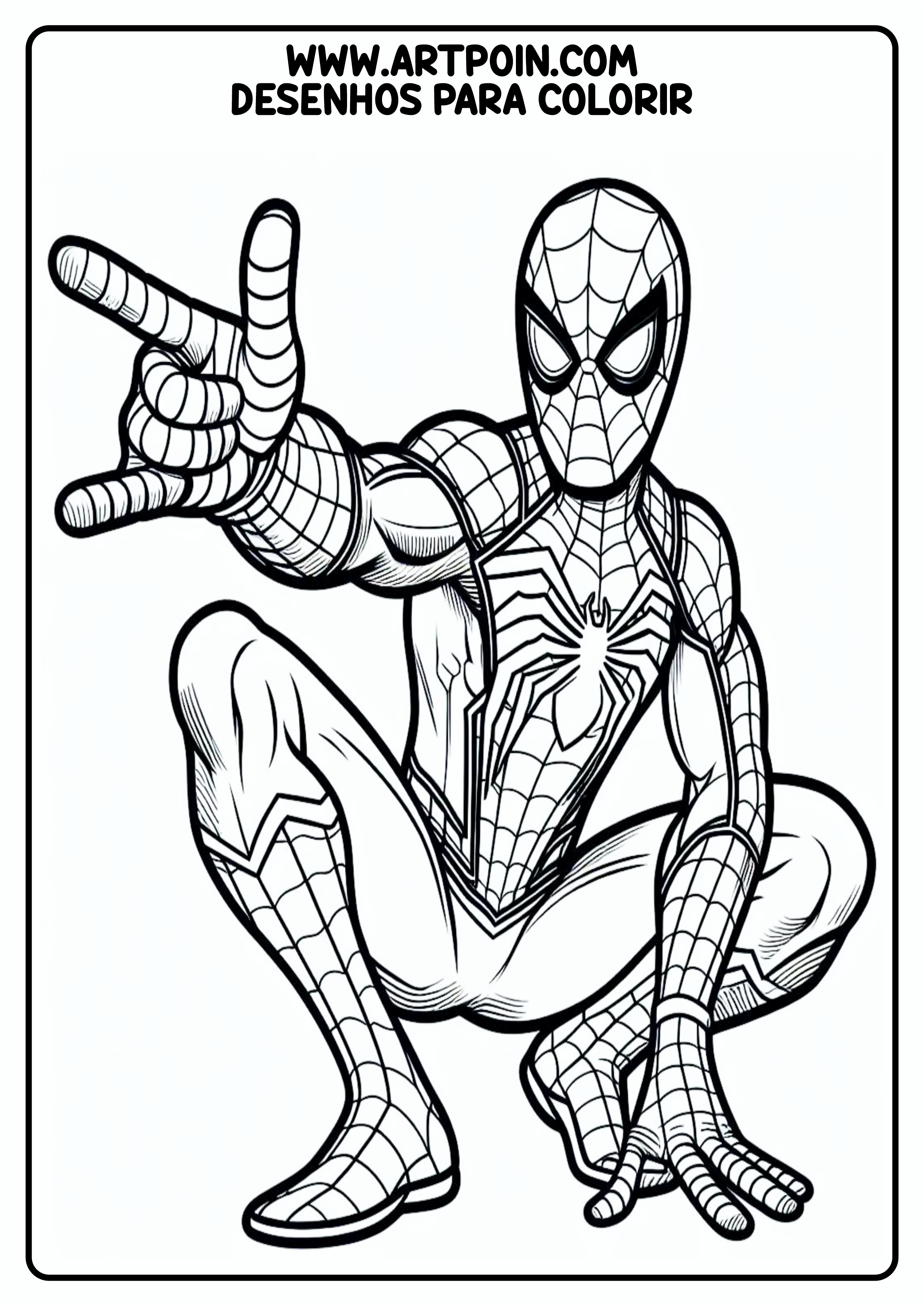 Homem-Aranha spider-man desenho para colorir artes visuais png