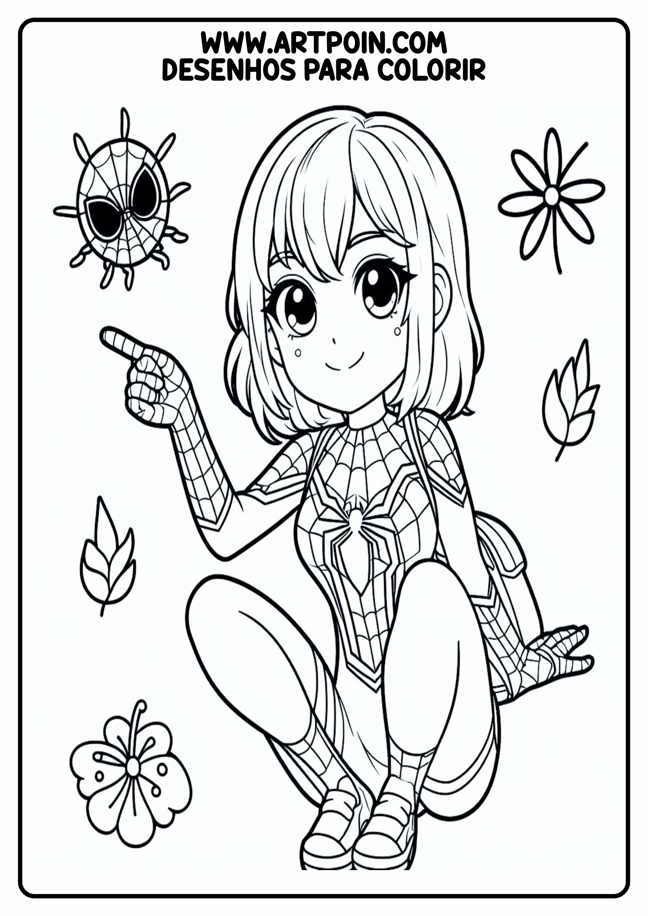Homem-Aranha spider-girl desenho para colorir artes visuais png