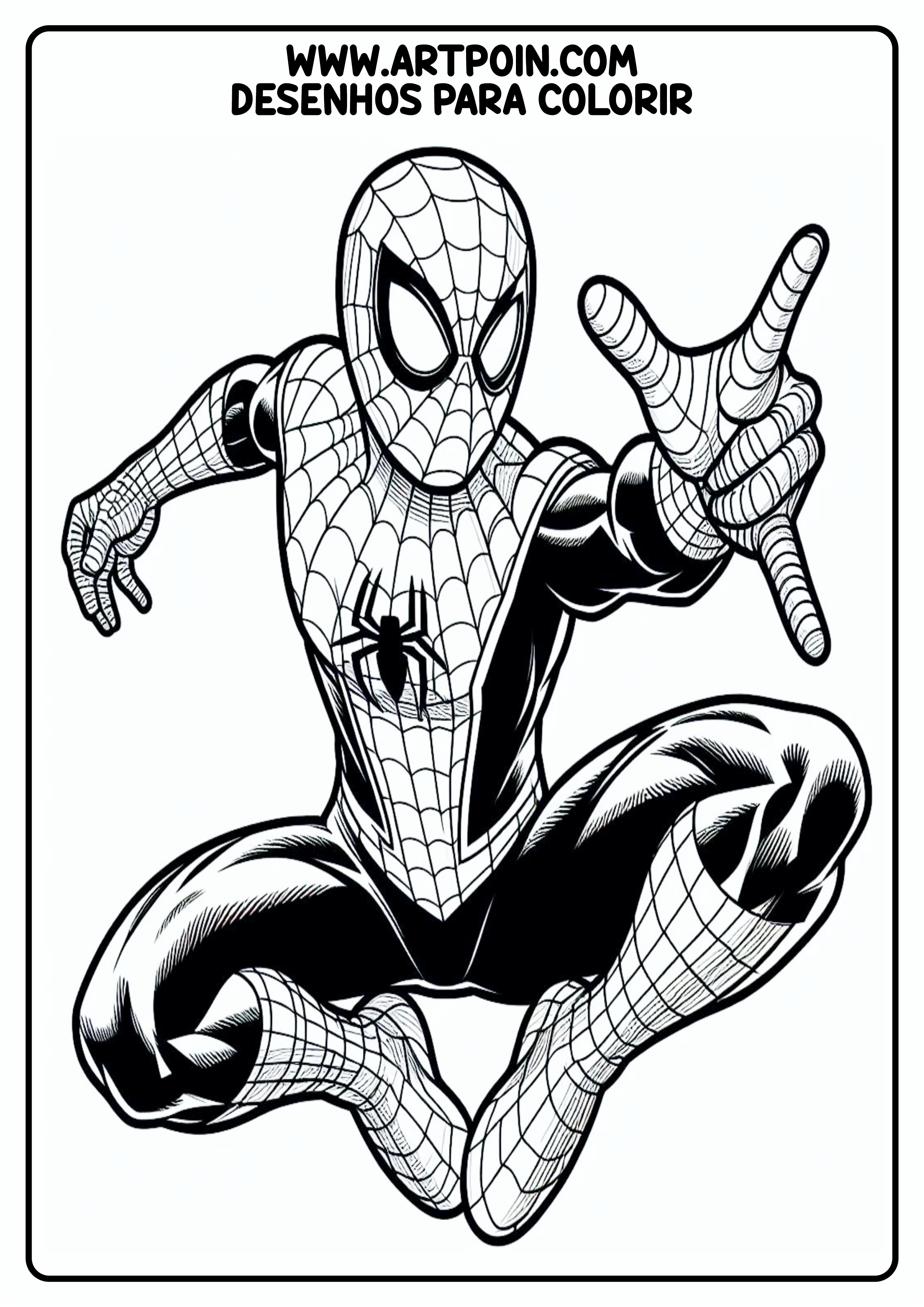 Homem-Aranha spider-man desenho para colorir artes visuais para imprimir atividades png