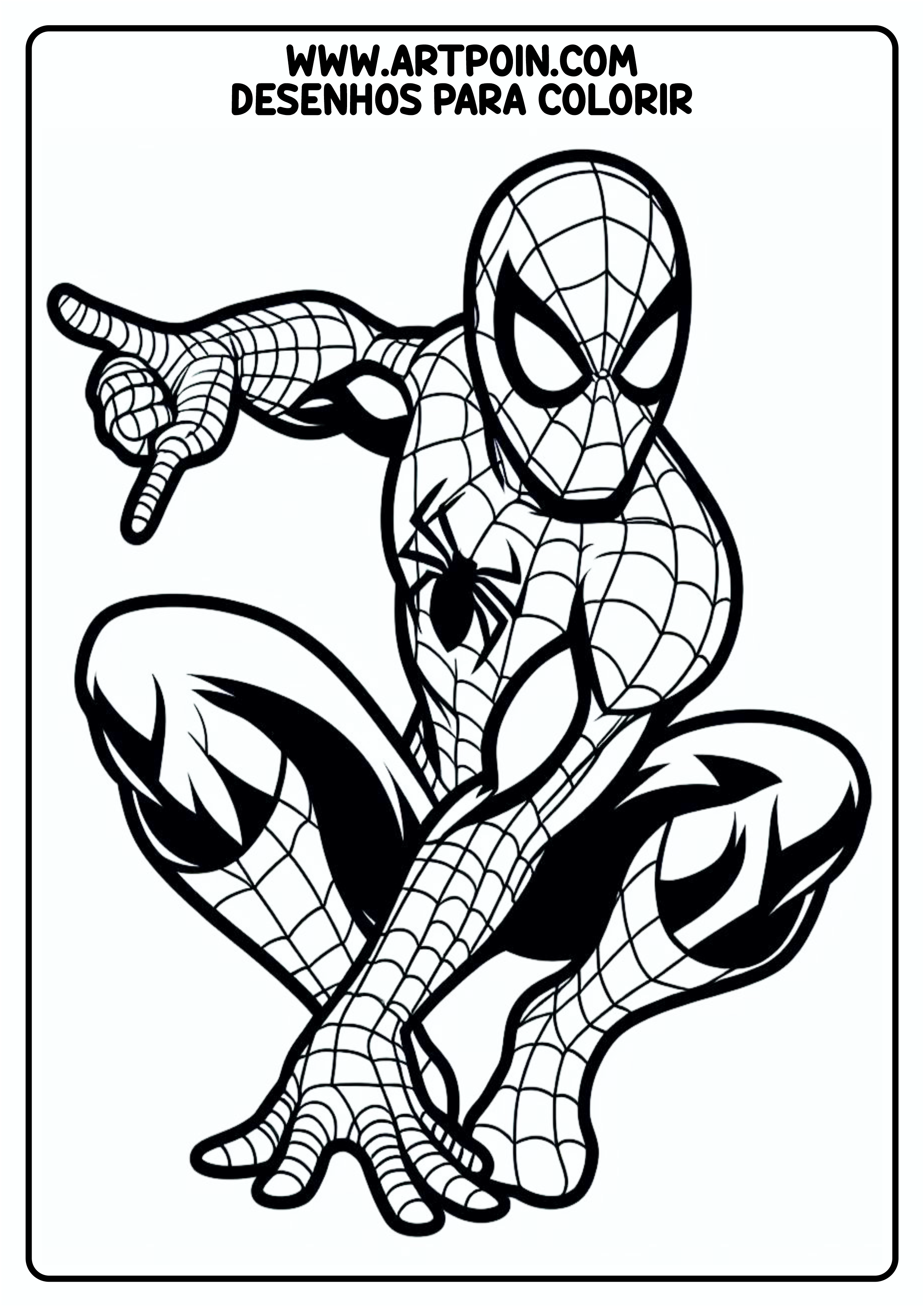 Homem-Aranha spider-man desenho para colorir artes visuais para imprimir atividades escolares png