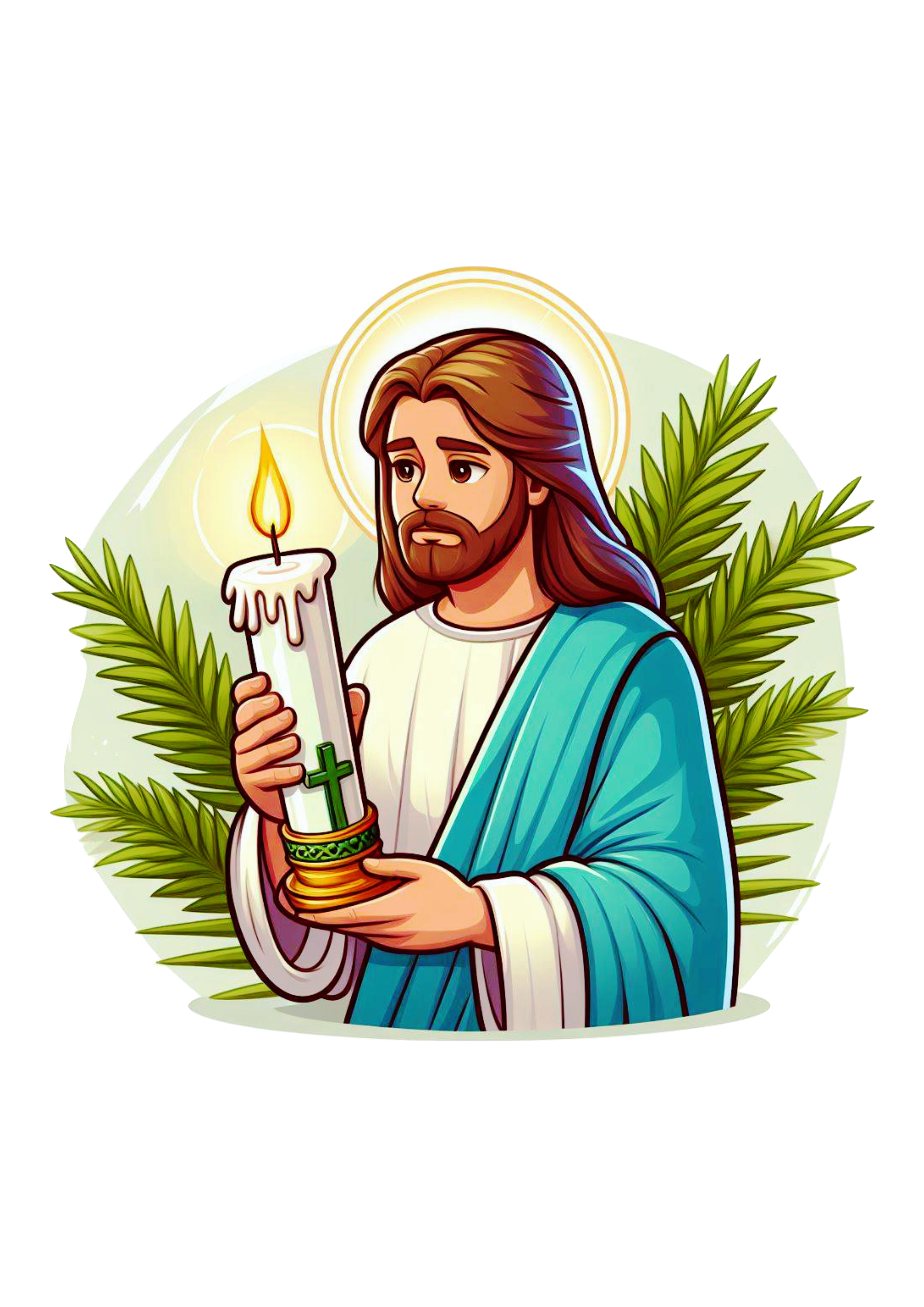 Páscoa a ressureição de Jesus Cristo clipart vetor semana santa png