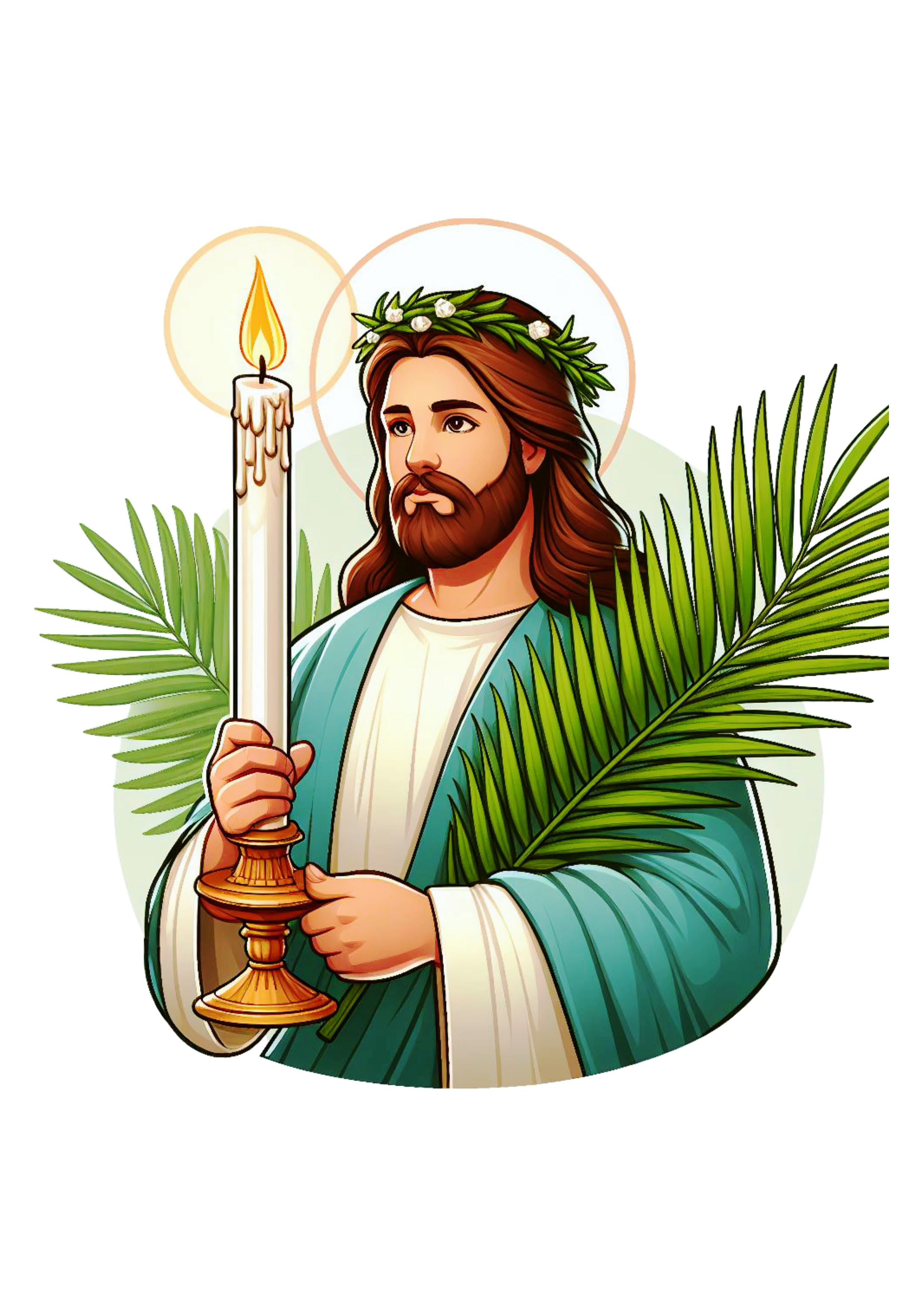 Páscoa a ressureição de Jesus Cristo clipart vetor semana santa quaresma domingo de ramos desenho religioso png